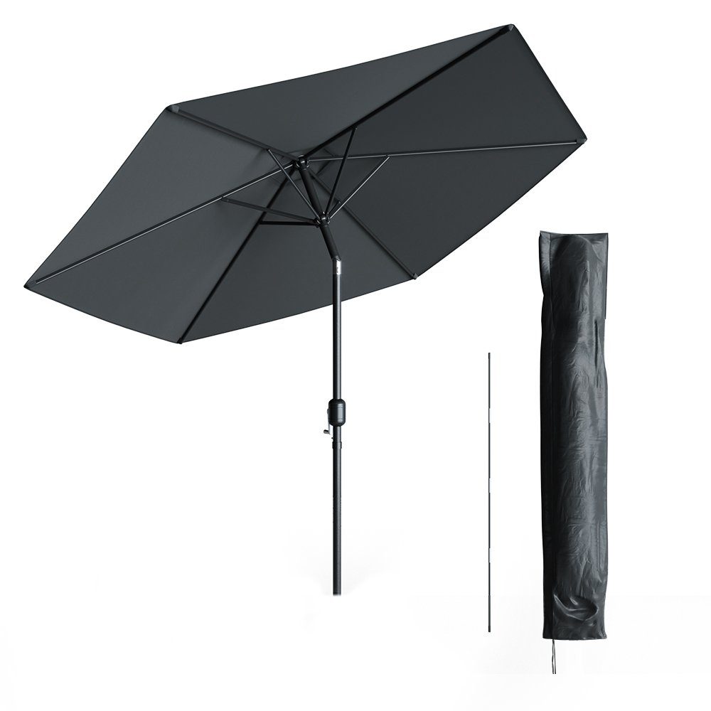 OK-Living Sonnenschirm, Anthrazit, 270 cm mit günstig online kaufen
