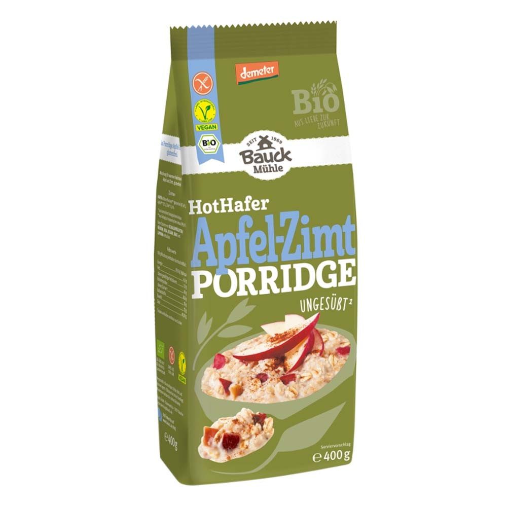 Bauck Mühle Mehl HotHafer - Apfel-Zimt Porridge 400g