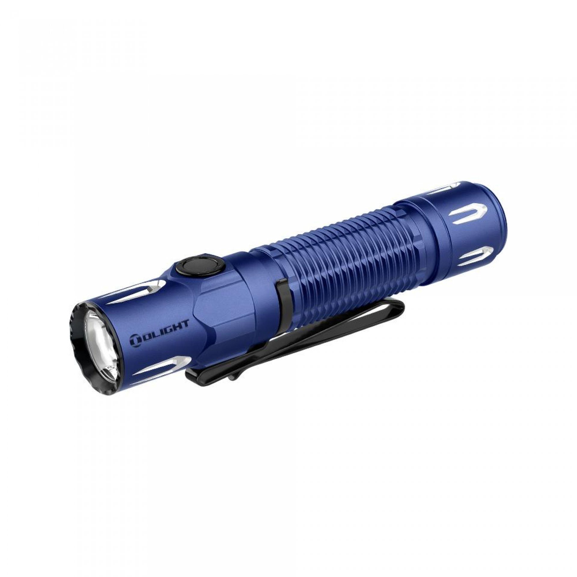 OLIGHT Taschenlampe Warrior 3S LED Taktische Superhelle Taschenlampe USB Wiederaufladbar, USB Wiederaufladbar mit Abstandssensor, für Alltag, Outdoor, etc Königsblau