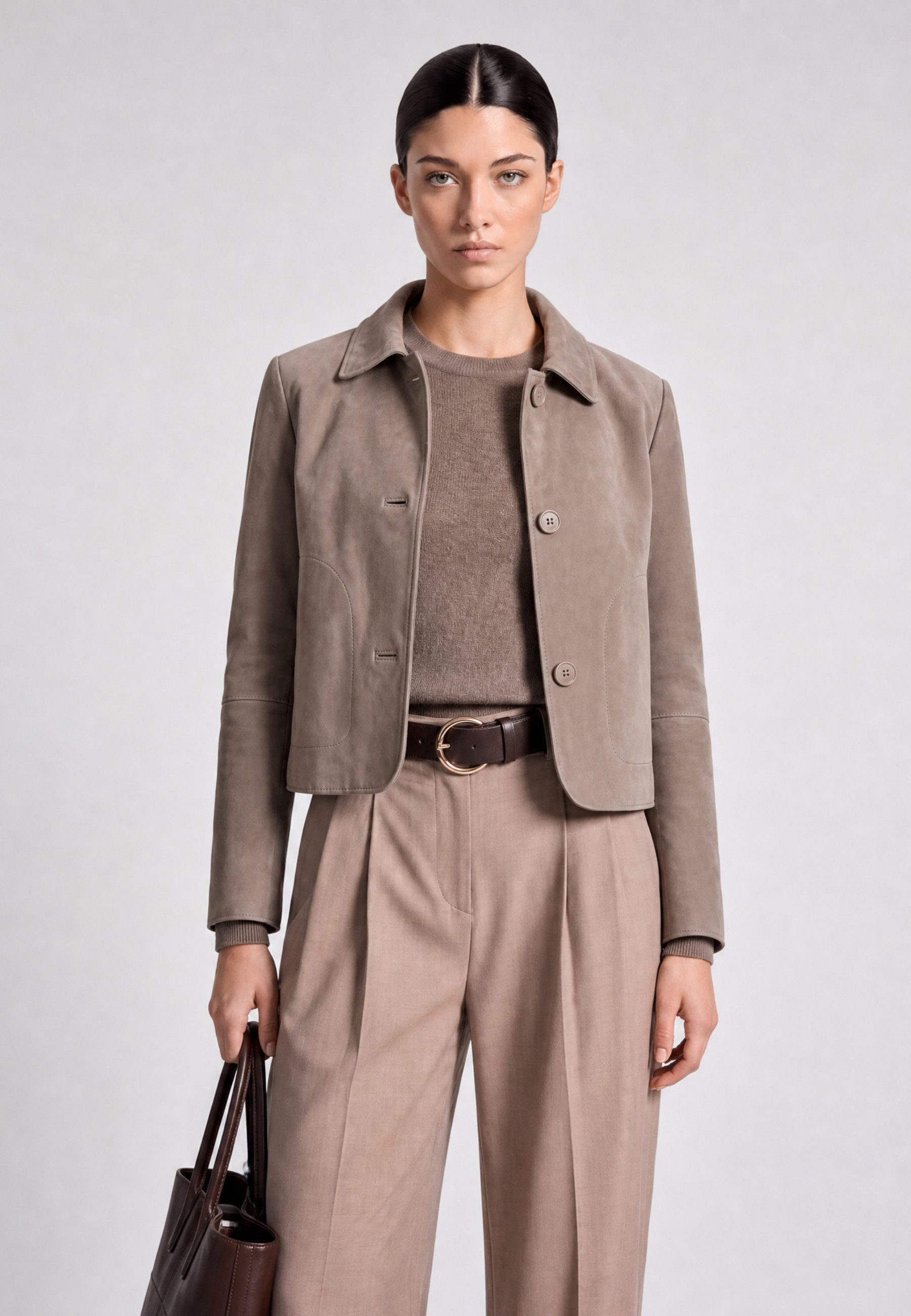RICANO Lederjacke Jeena Hochwertiges Lamm Nappa Leder