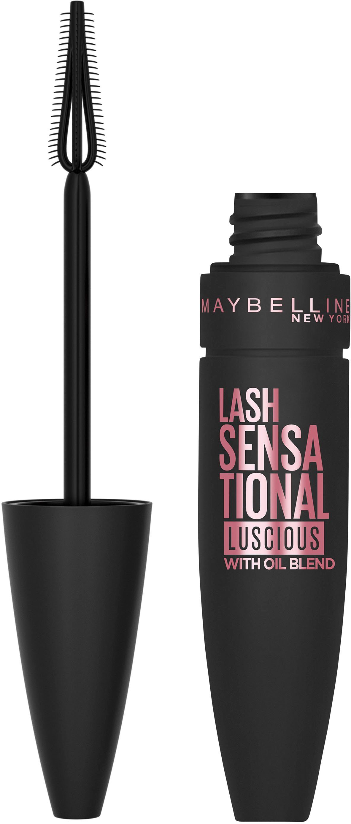 Luscious, YORK MAYBELLINE NEW Lash Mascara Sensational und Volumen Fächereffekt