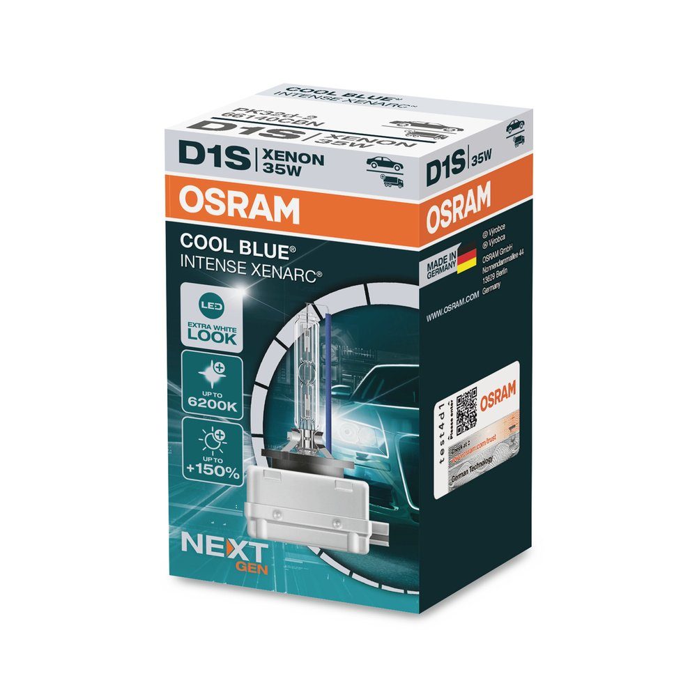 Osram KFZ-Ersatzleuchte Osram Automotive 66140CBN Xenon Leuchtmittel Xenarc Cool Blue D1S 35 W