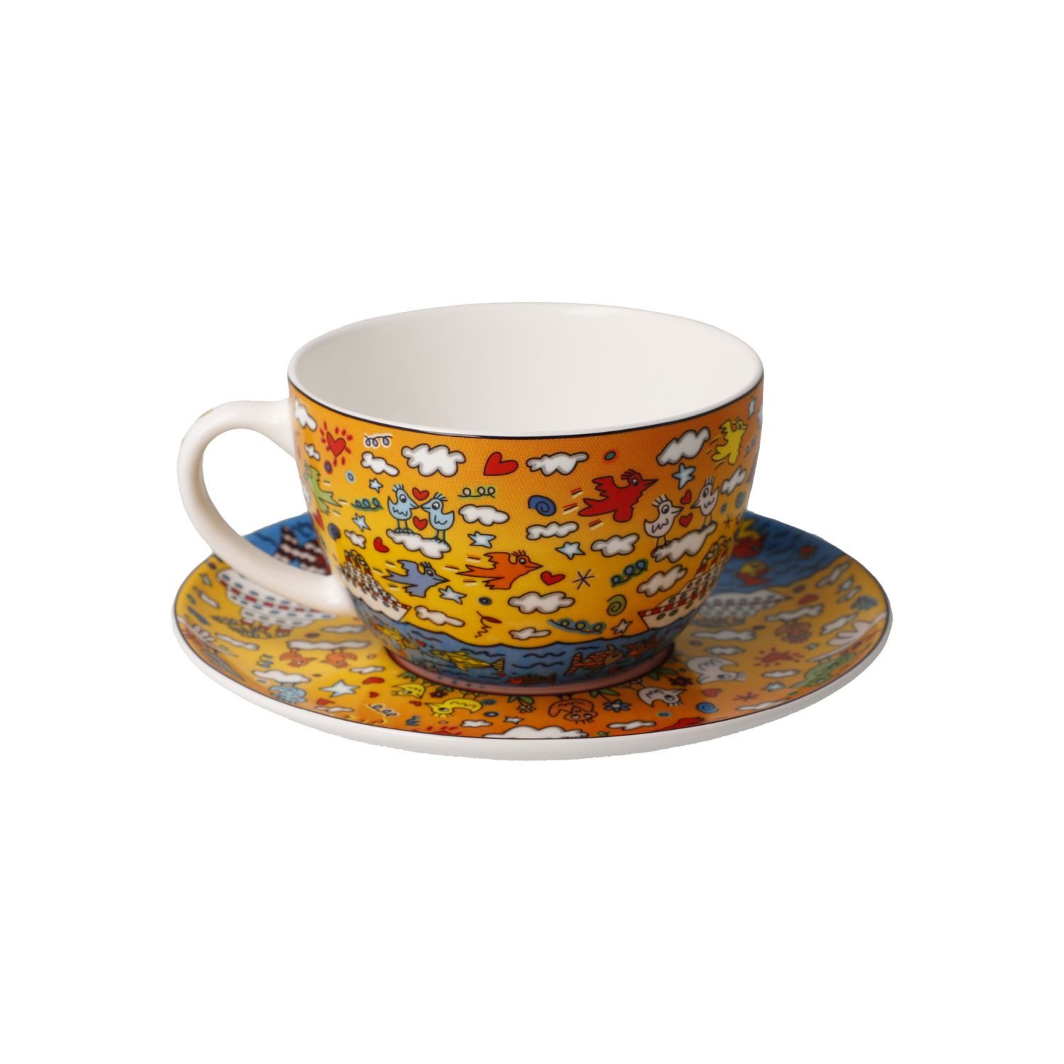 Goebel Tasse James Rizzi, Fine Bone China, in Geschenkbox, Bunt, The Romance of the Sea, H: 6cm
