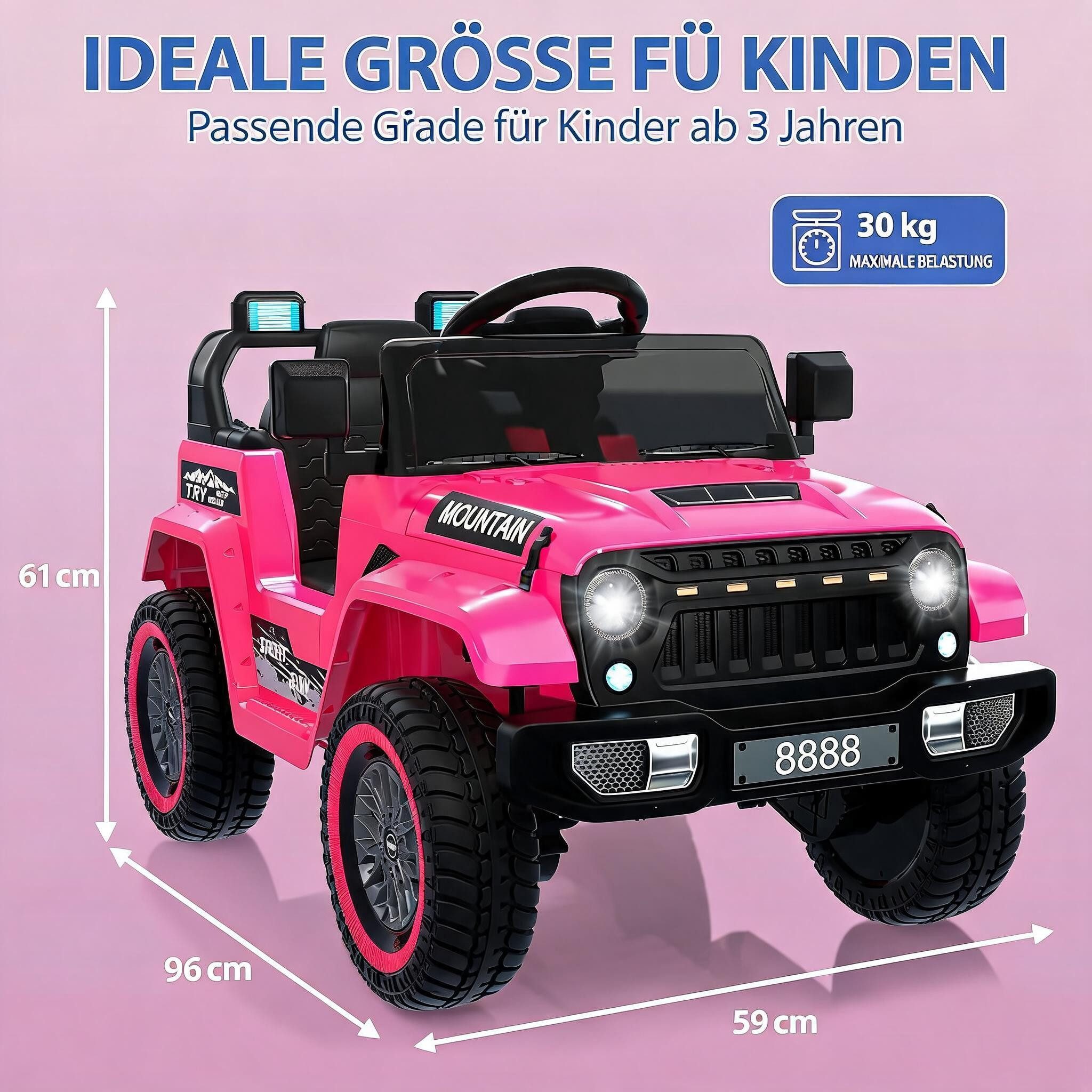 GarveeMore Elektro-Kinderauto 12V Elektroauto Für Kinder, Kinderauto Mit 2,4G Fernbedienung