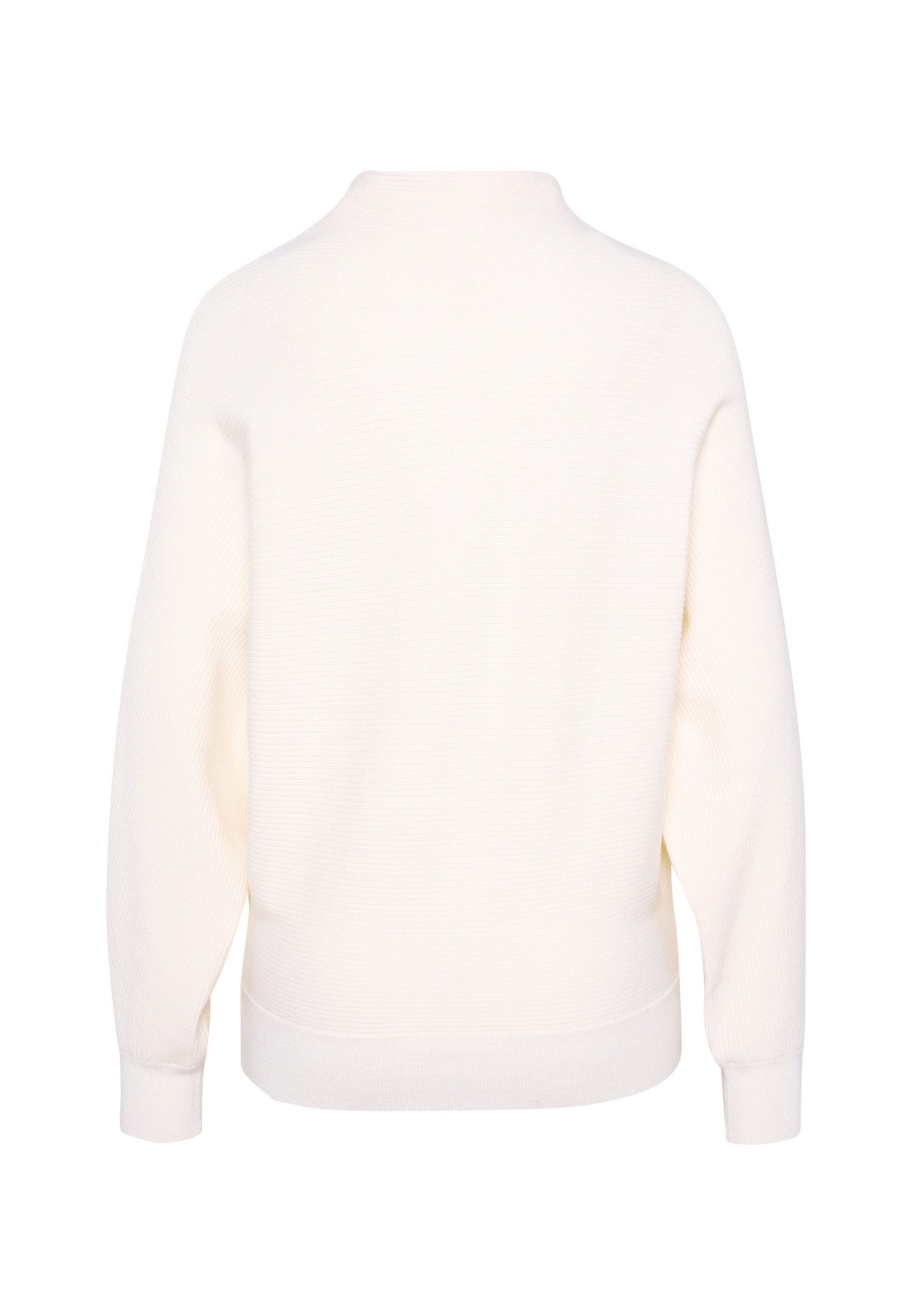 Zero Strickpullover Damen strukturiert mit Stehkragen (1-tlg) Plain/ohne Details