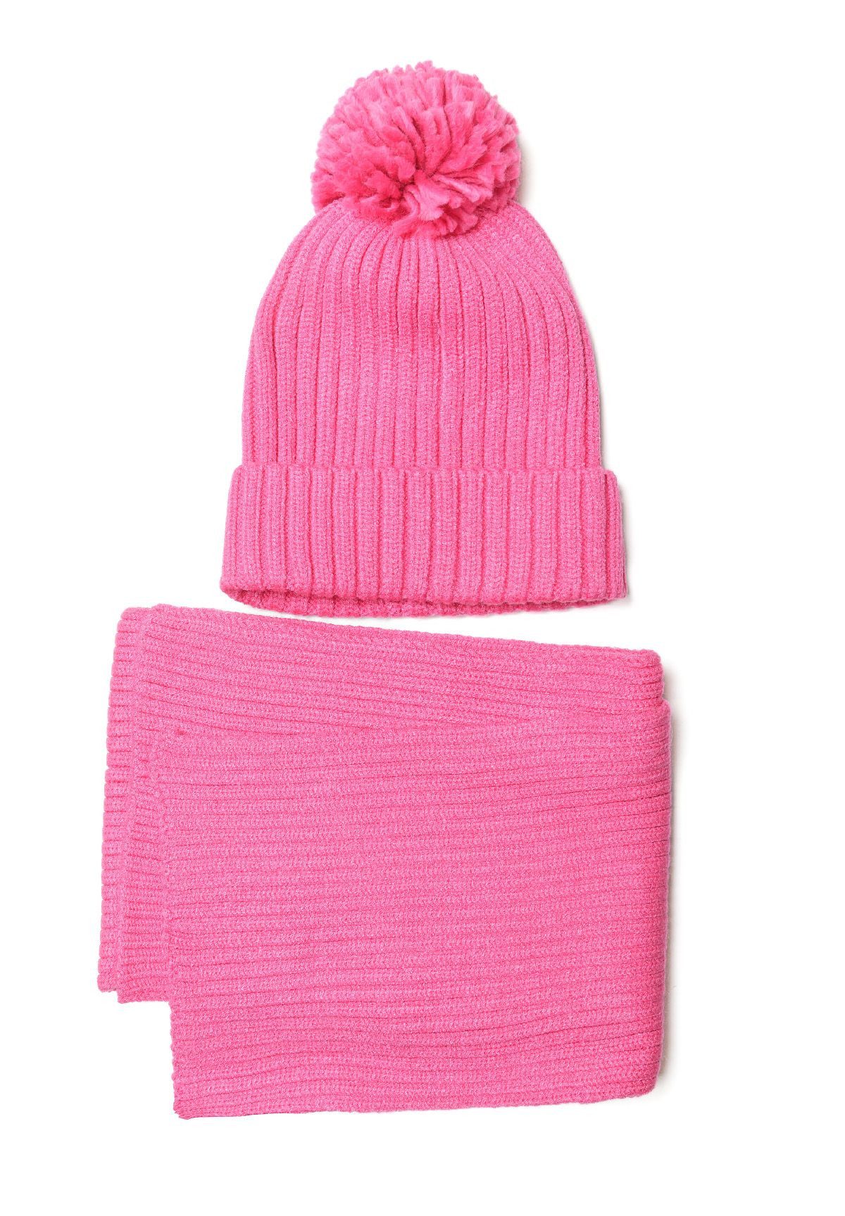 MINOTI Mütze & Schal Bommelmütze mit Umschlag und Schal (2 tlg) Mütze mit B günstig online kaufen