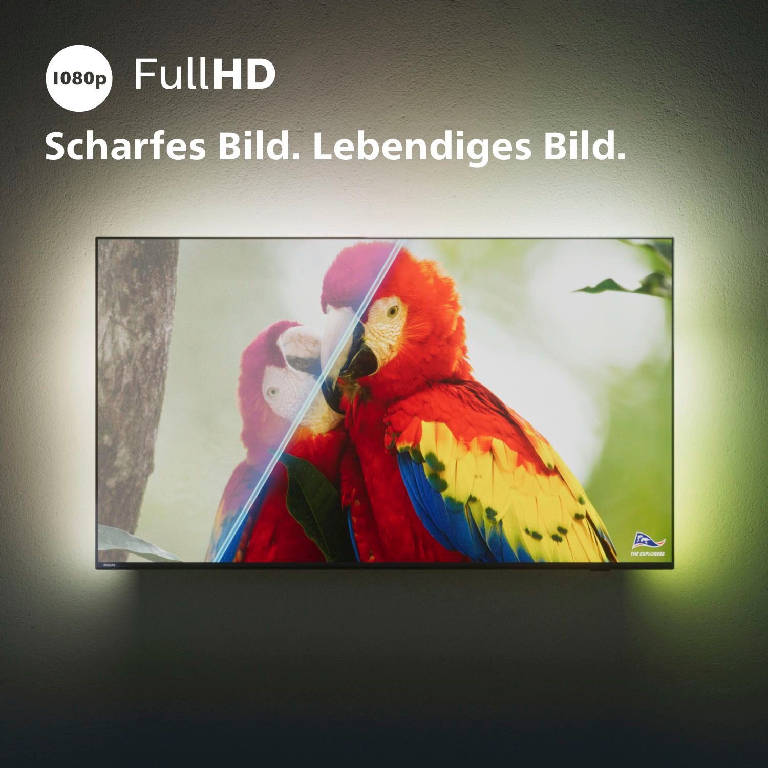 Full Zoll, LED-Fernseher HD, Philips cm/32 Smart-TV) 32PFS6908/12 (80