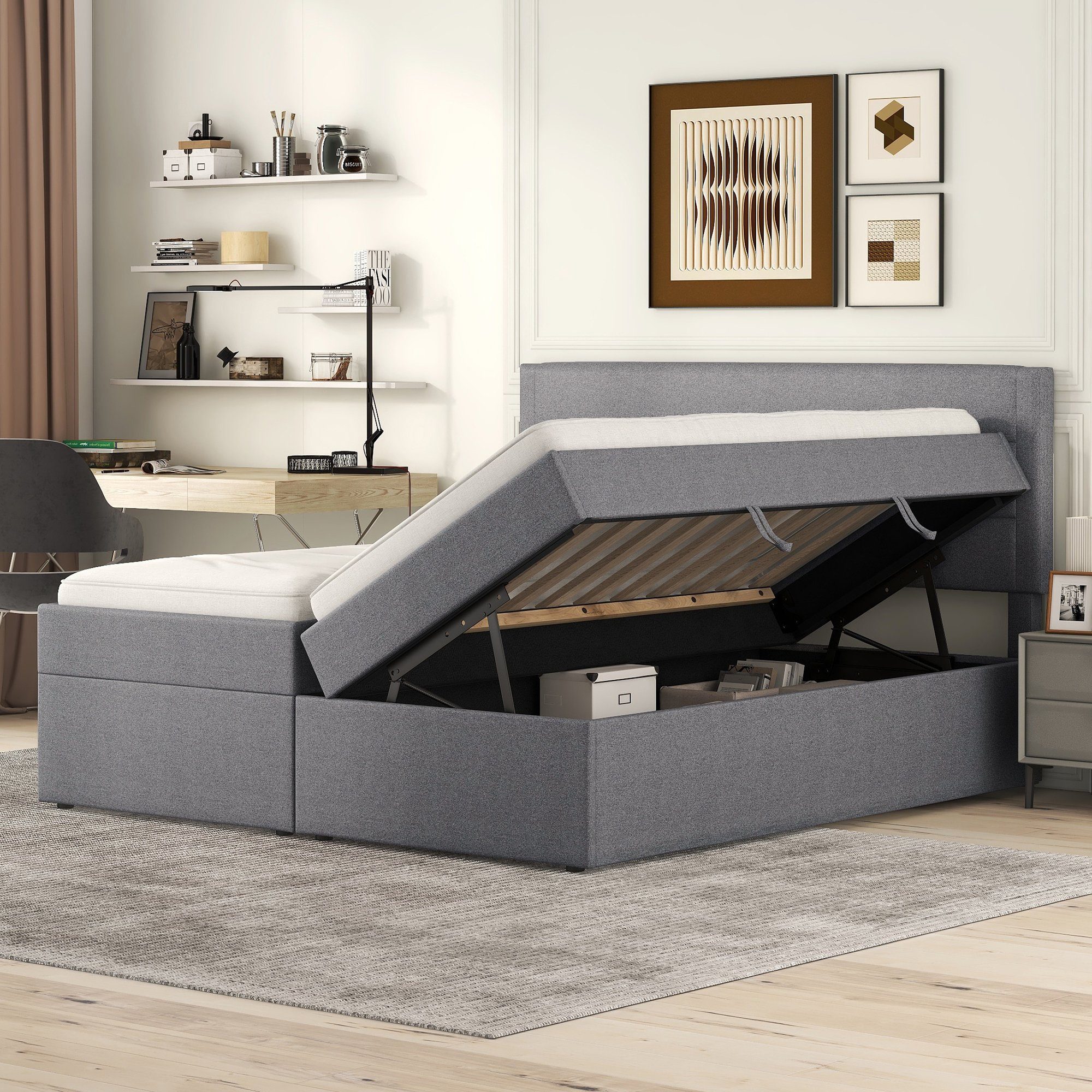 OKWISH Polsterbett Kinderbett, Einzelbett Gästebett Bett günstig online kaufen