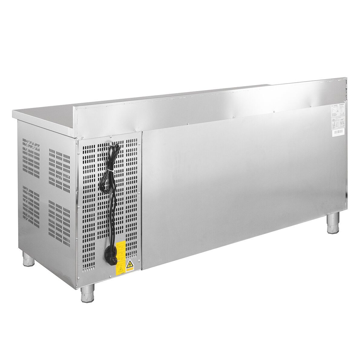 GastroHero Dönergrill Kühltisch Edelstahl GN 1/1 mit Aufkantung 3 Türen, 275 W