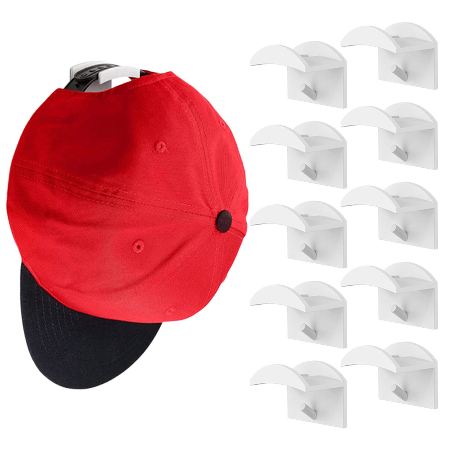 Refttenw Garderobenhaken 10er Set Cap Halterung günstig online kaufen