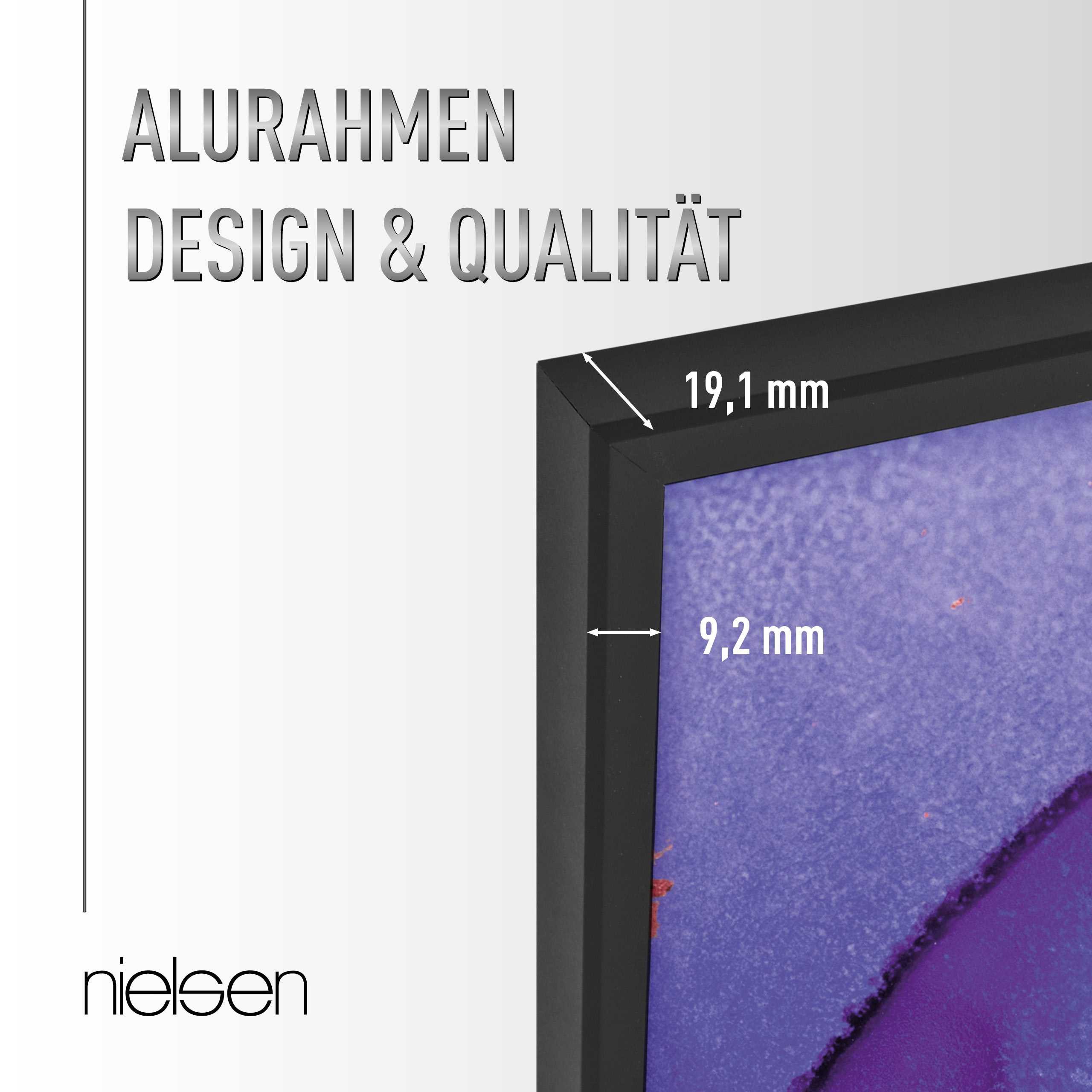 nielsen Bilderrahmen Aluminium Bilderrahmen Atlanta, (1 St)