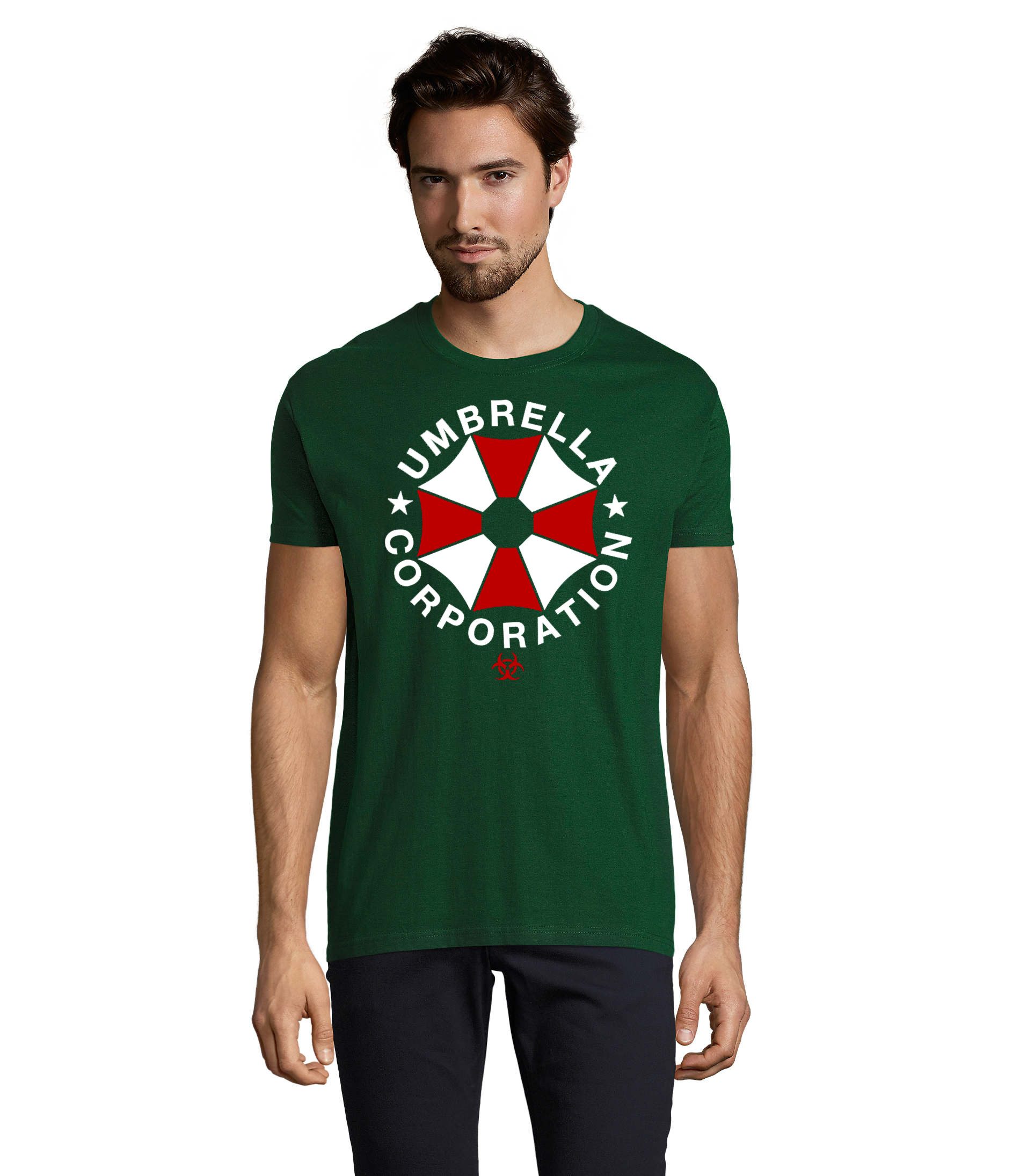 T-Shirt Umbrella Herren Shirt Konzernsymbol Print Gamer Freizeitlook