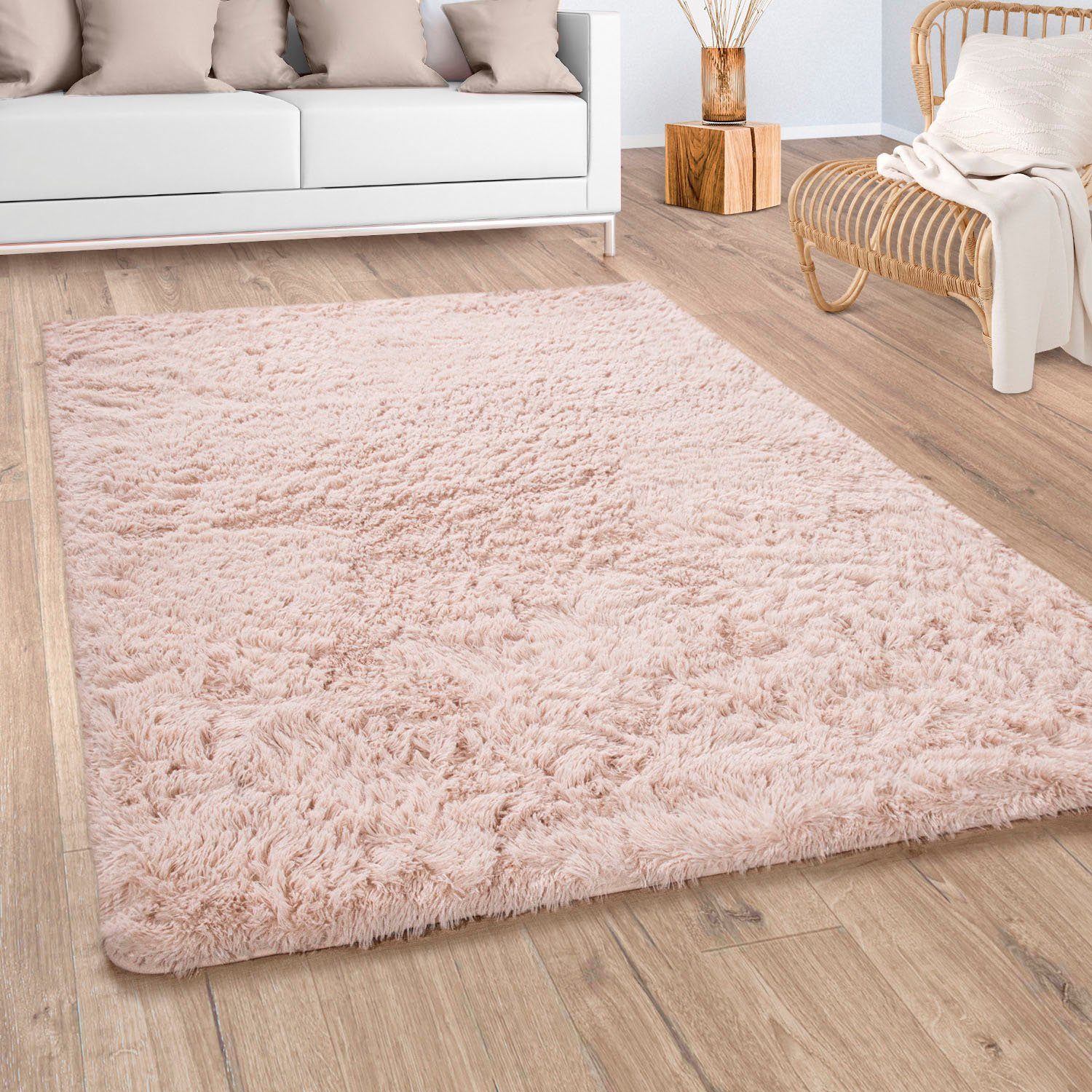 Paco Home Hochflor-Teppich Silky 591, rechteckig, günstig online kaufen