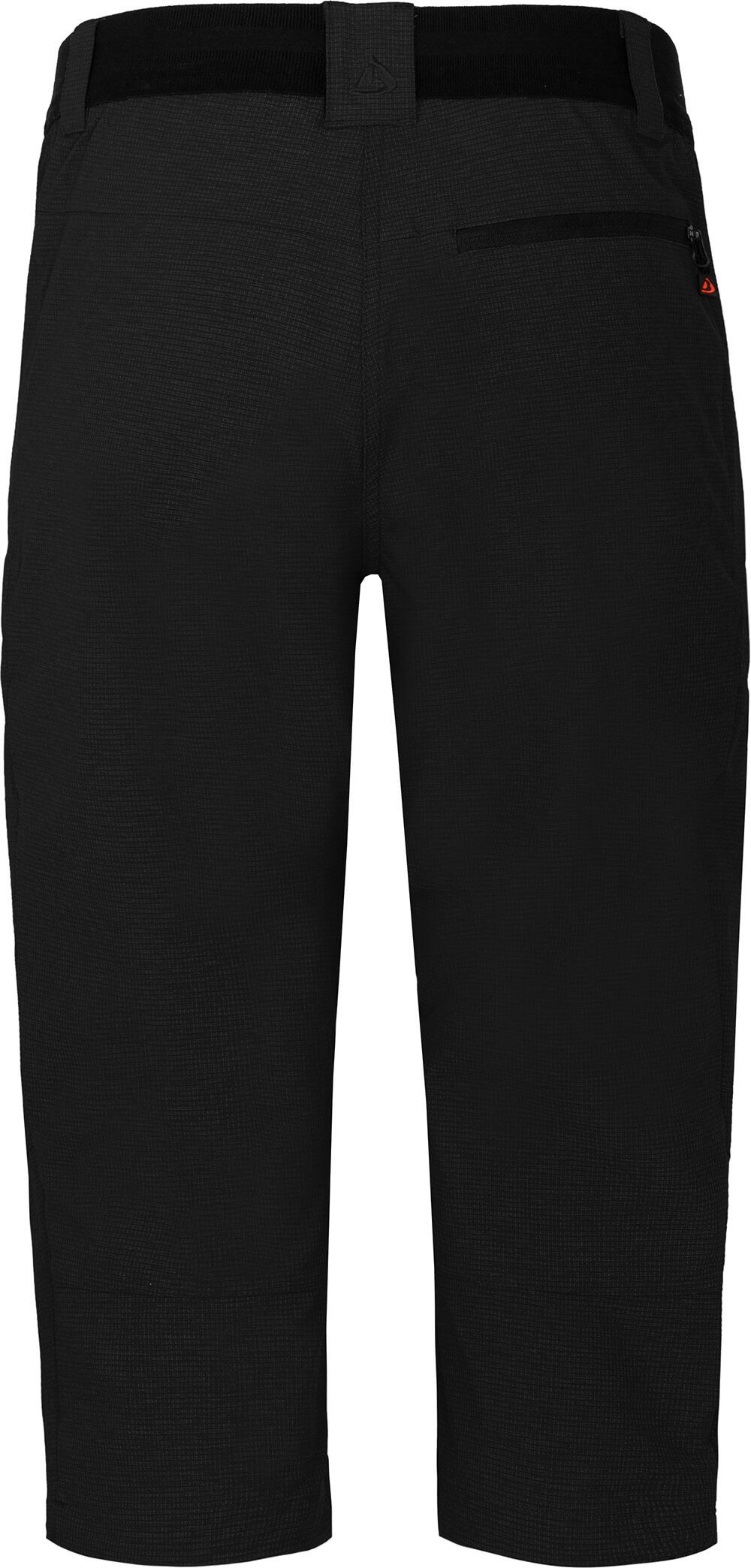 Bergson Outdoorhose PORI Capri Damen 3/4 Wanderhose, robust, elastisch, Normalgrößen, schwarz