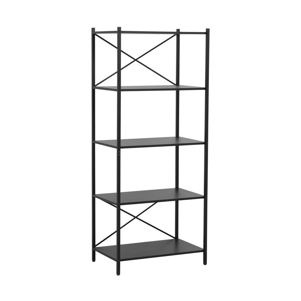 Happy Home Standregal 5-etagiges Standregal aus Holz-Metall, vielseitig & stabil