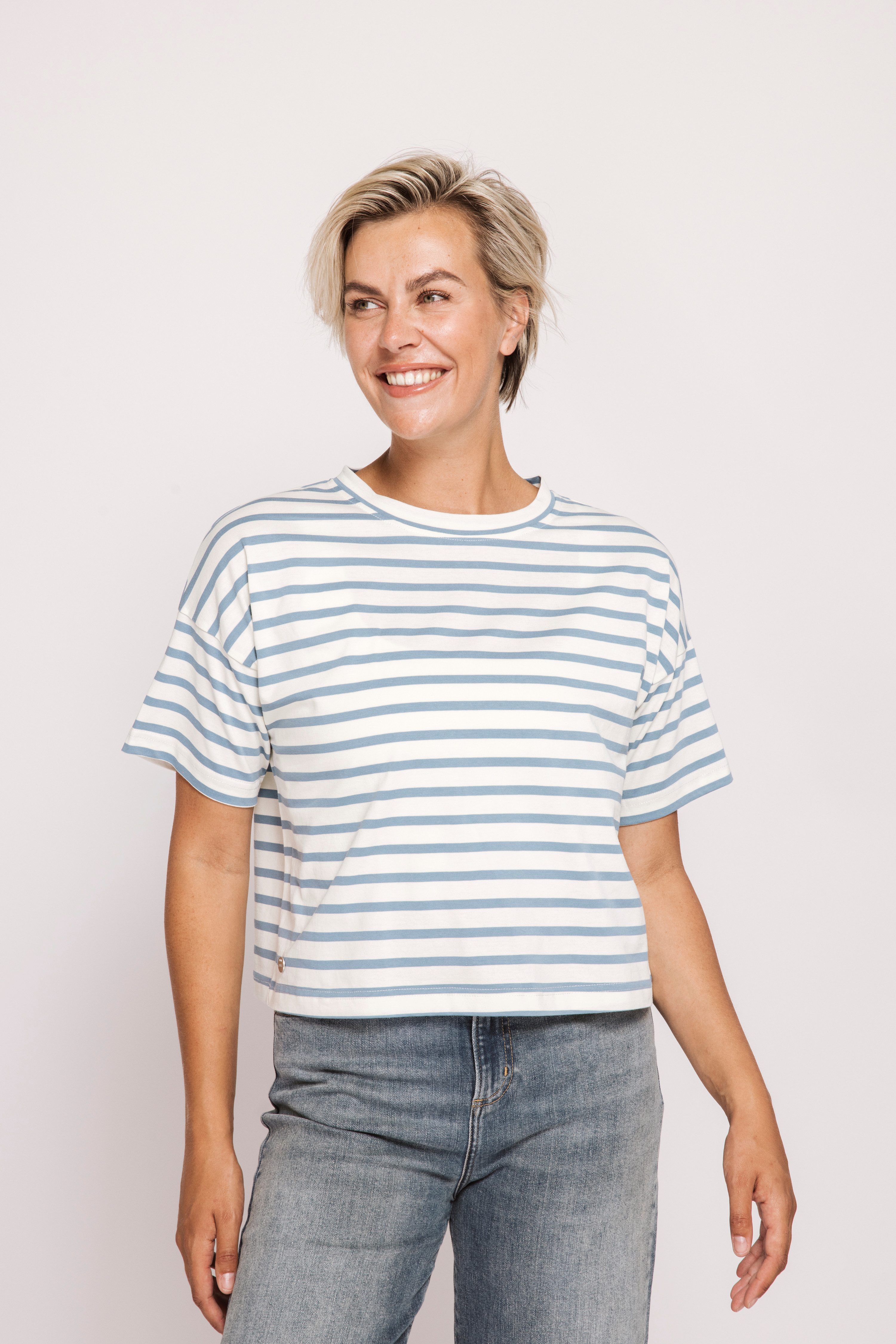 Zhrill Rundhalsshirt ZHGADY Ringel Shirt in Ringel-Optik