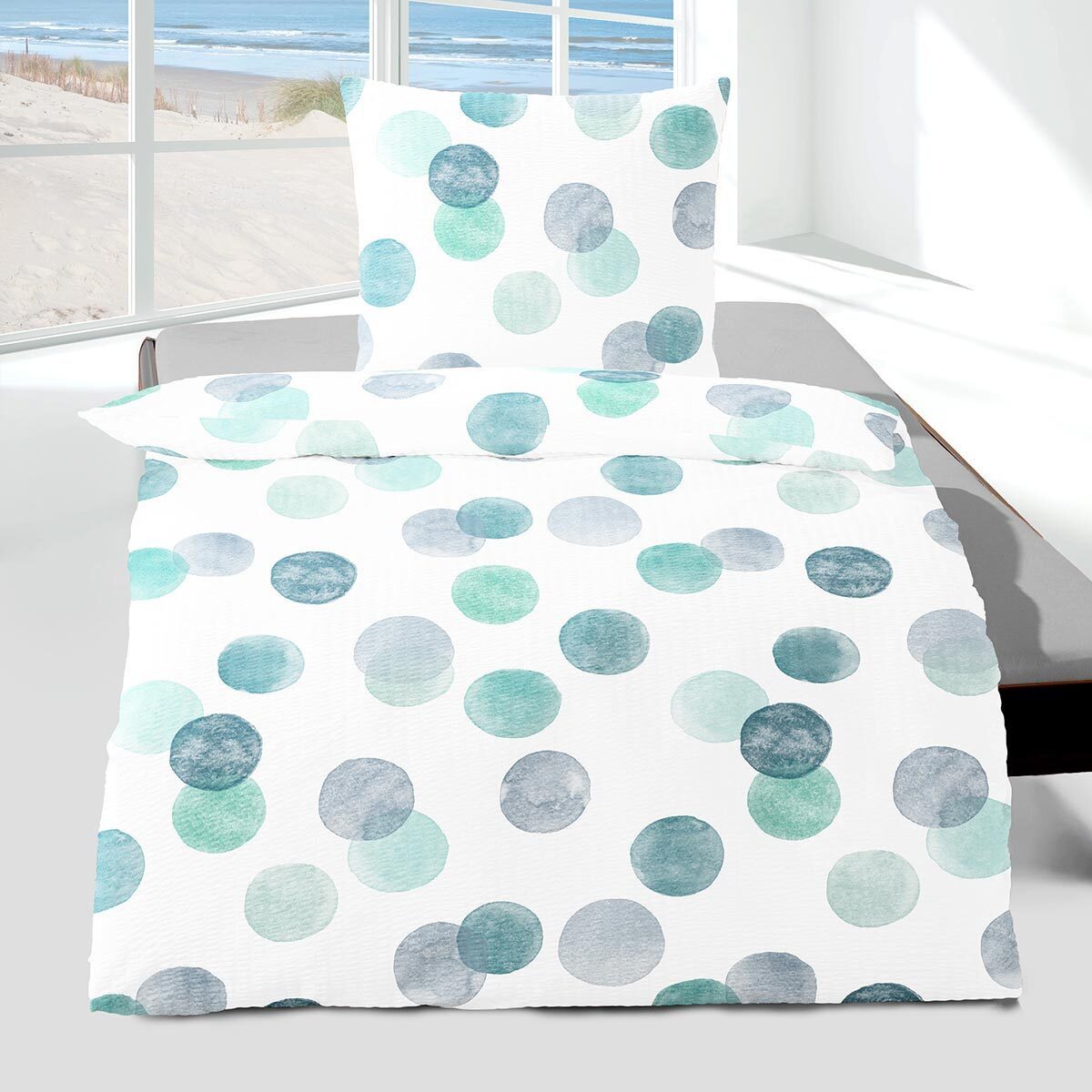 TRAUMSCHLAF Bettwäsche Bubbles, Seersucker, 2 teilig, bügelfreie Seersucker günstig online kaufen