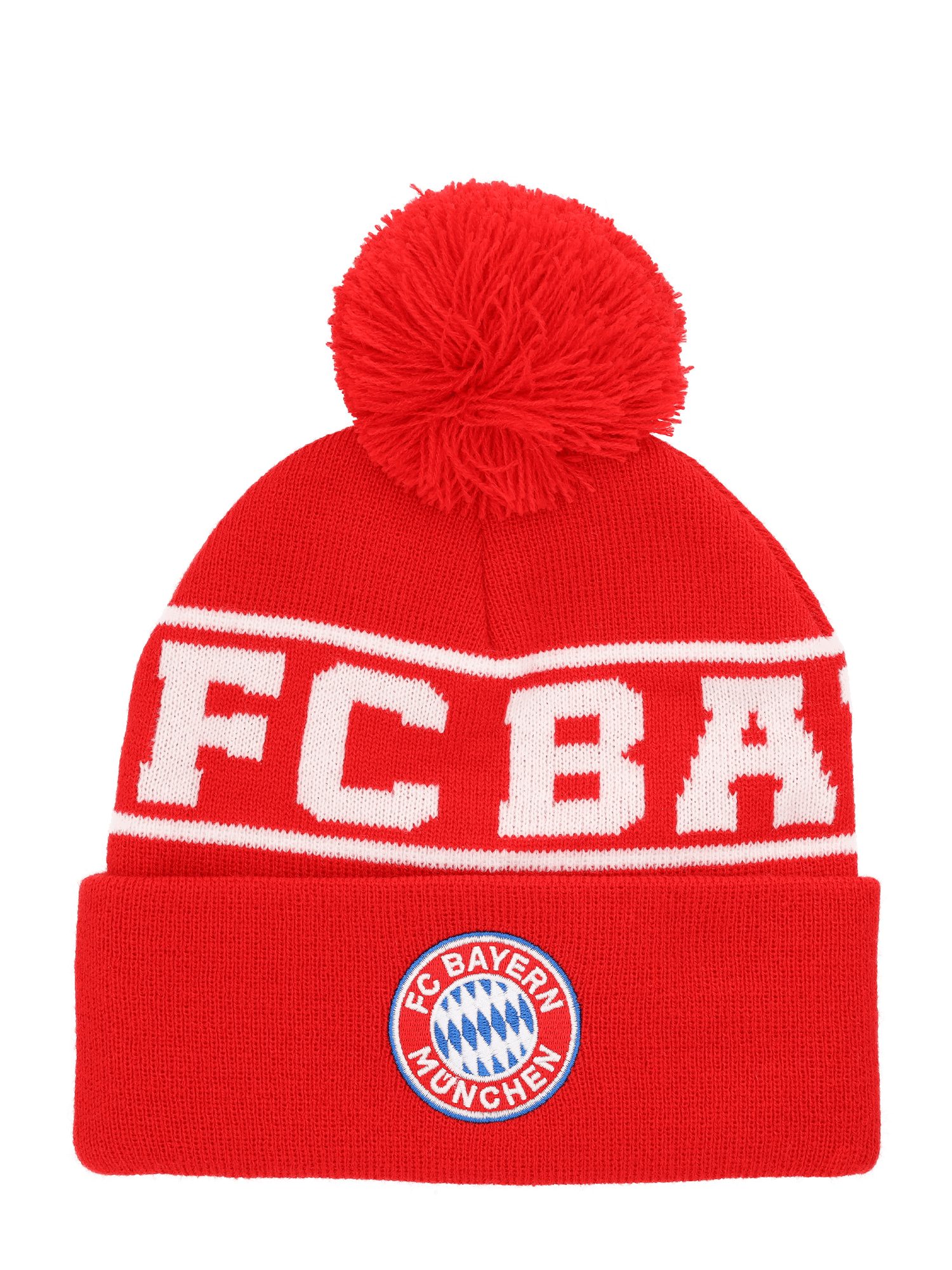 FC Bayern München Wendemütze FC Bayern München I Bommelmütze Logo I Kinder I Rot