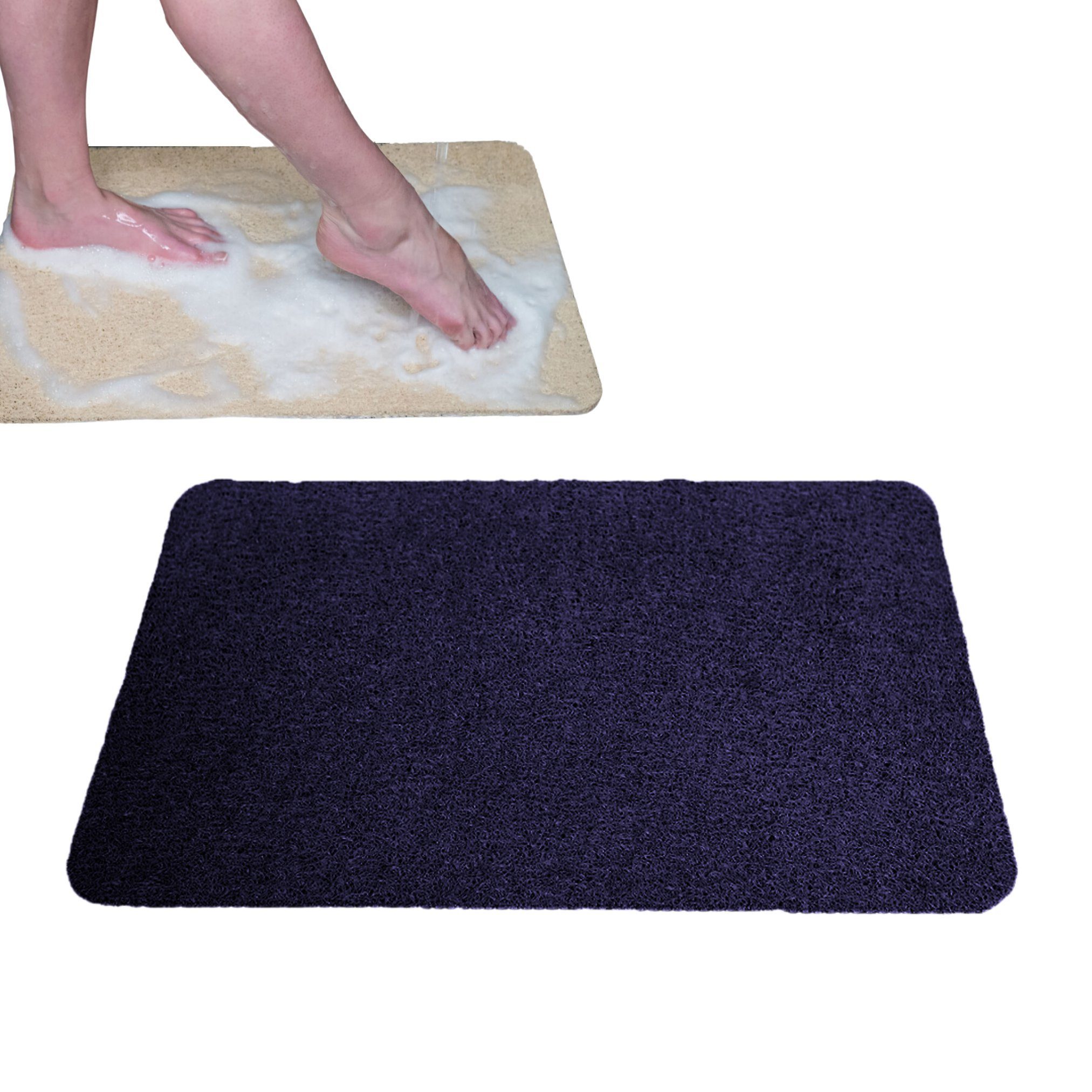 Best Direct® Duscheinlage Hydrowonder Badezimmer- und Duschmatte, B: 40 cm, L: 60 cm, 1-tlg., In 4 Farben: weiß, beige, grau, schwarz, rutschfest, Ideal zum Reinigen der Füße, 40 x 60 cm