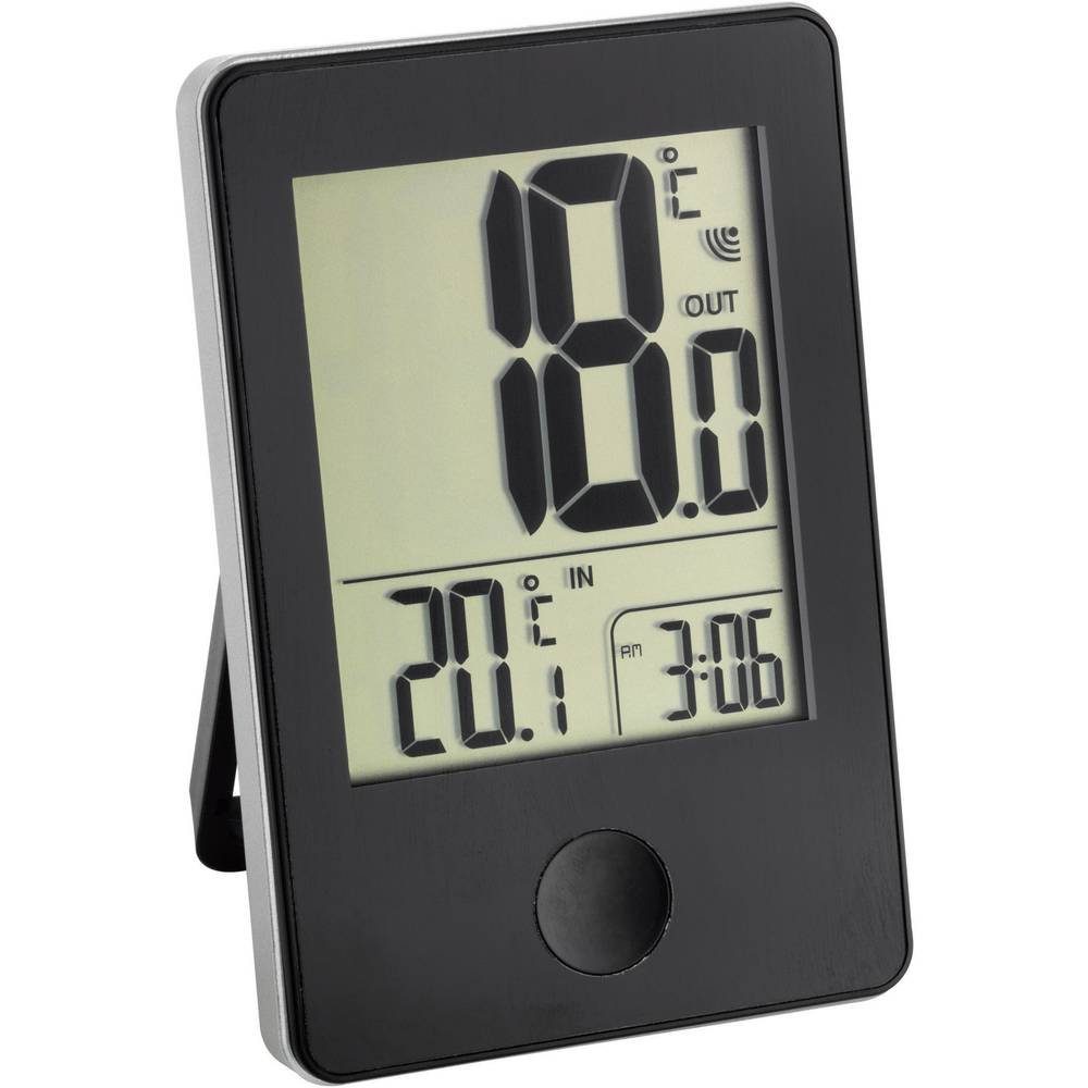 Raumthermometer Funk-Thermometer mit Uhr