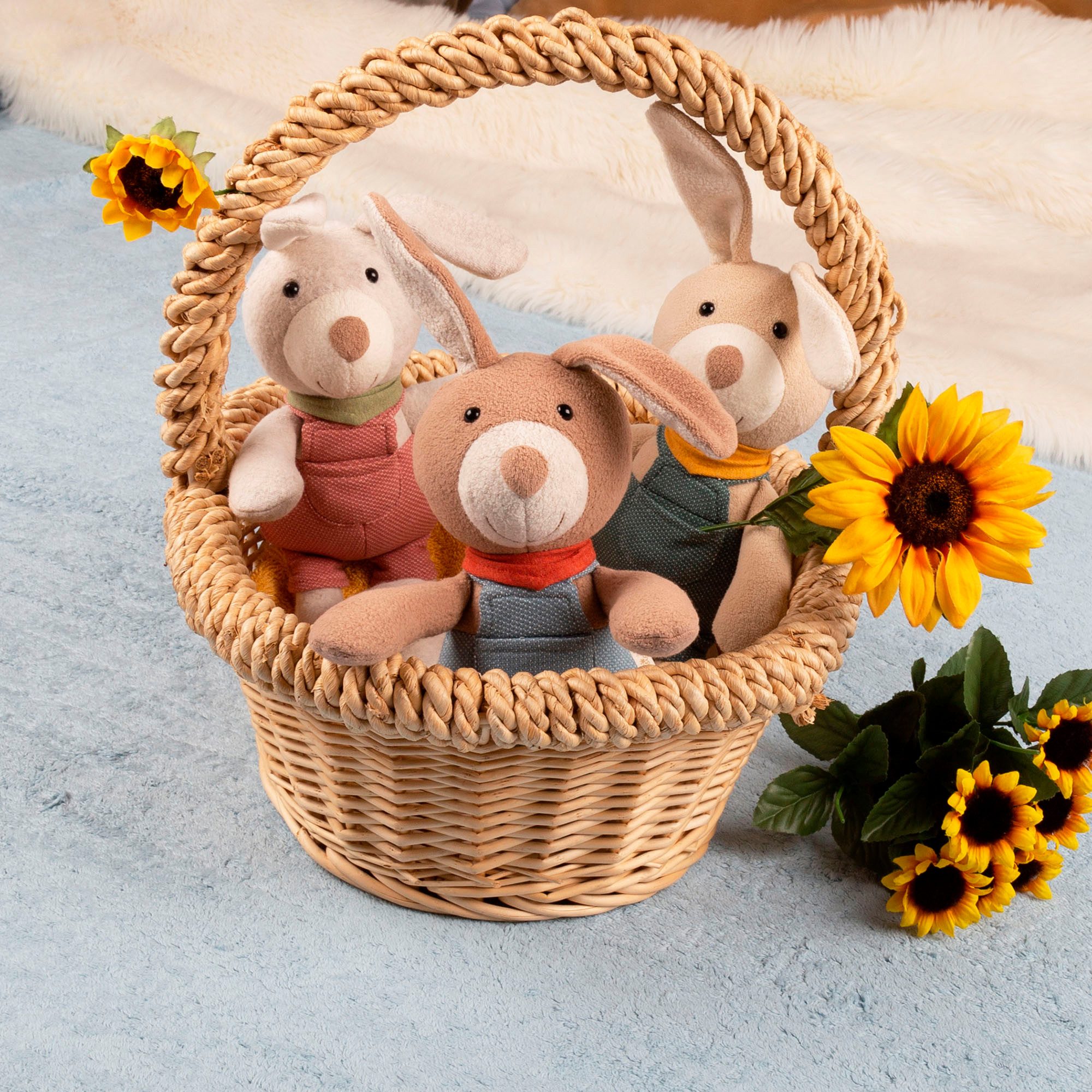 Sigikid Kuscheltier Sweety, Latzhosen Hase, grün