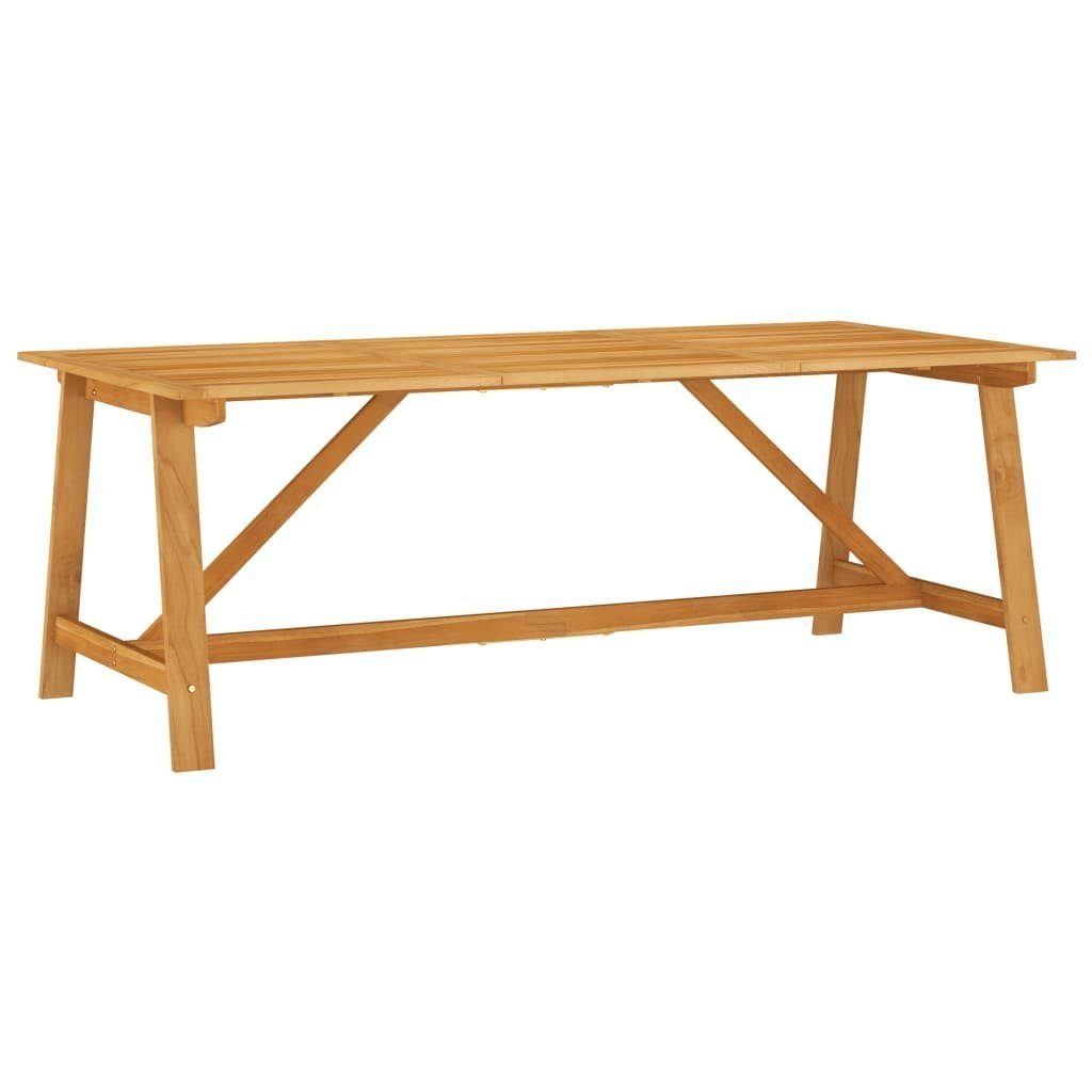 möbelando Gartentisch Plascheid (L/B/H: 206x100x74 cm), aus Akazien-Massivholz, mit Öl behandelt in braun | Tische