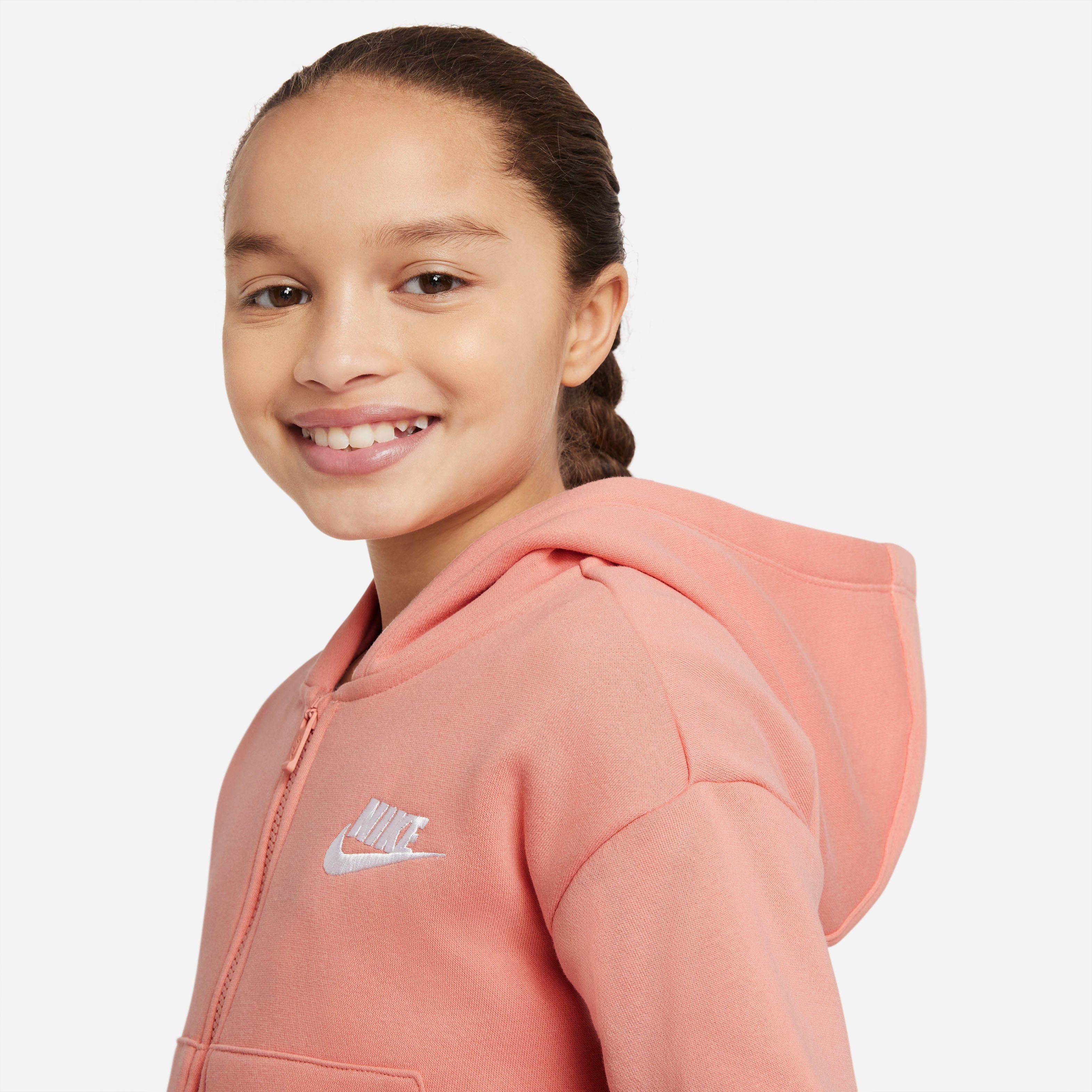 Nike Sportswear Kapuzensweatjacke »Club Fleece Big Kids' (Girls) Full-Zip  Hoodie« online kaufen | OTTO
