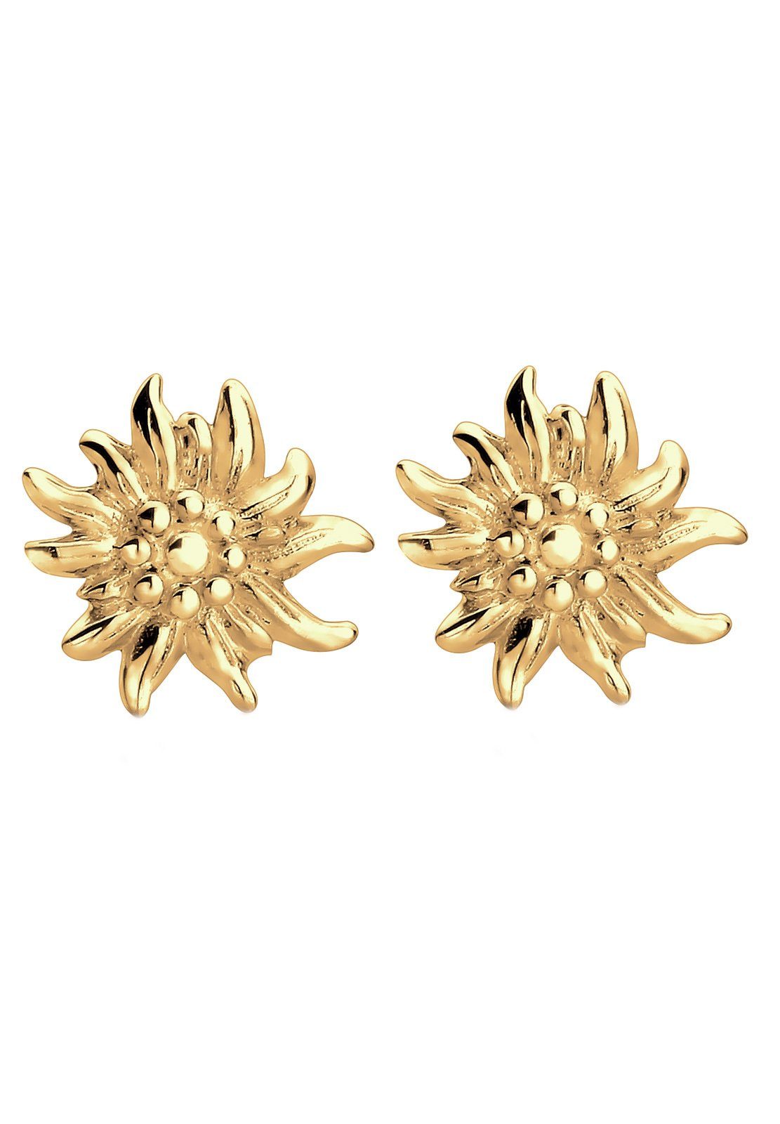 Gold Edelweiss Elli Ohrringe Ohrstecker Paar Silber, 925 Elli Edelweiss Filigran