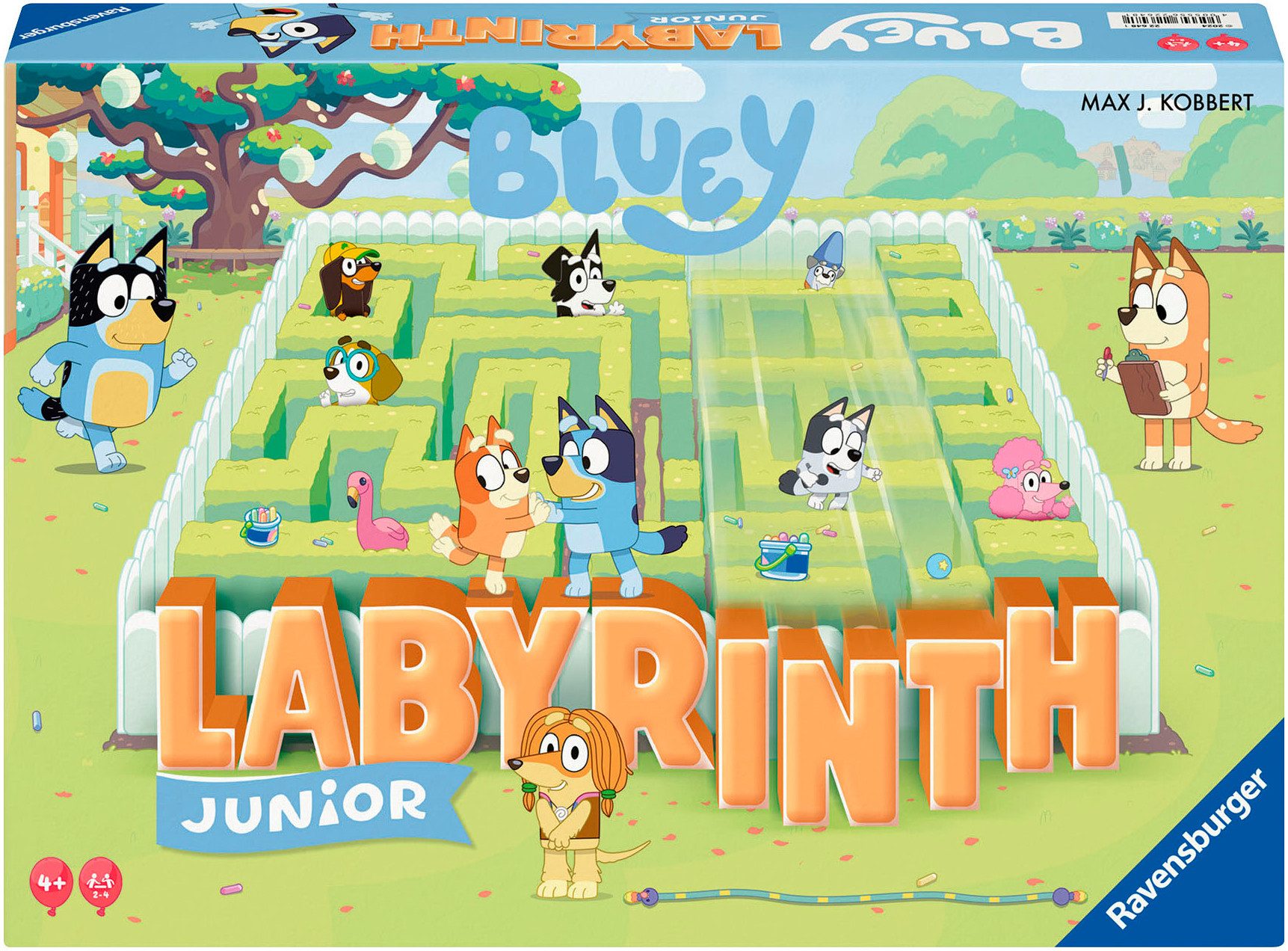 Ravensburger Spiel Bluey, Junior Labyrinth, Familienspiel, Made in Europe