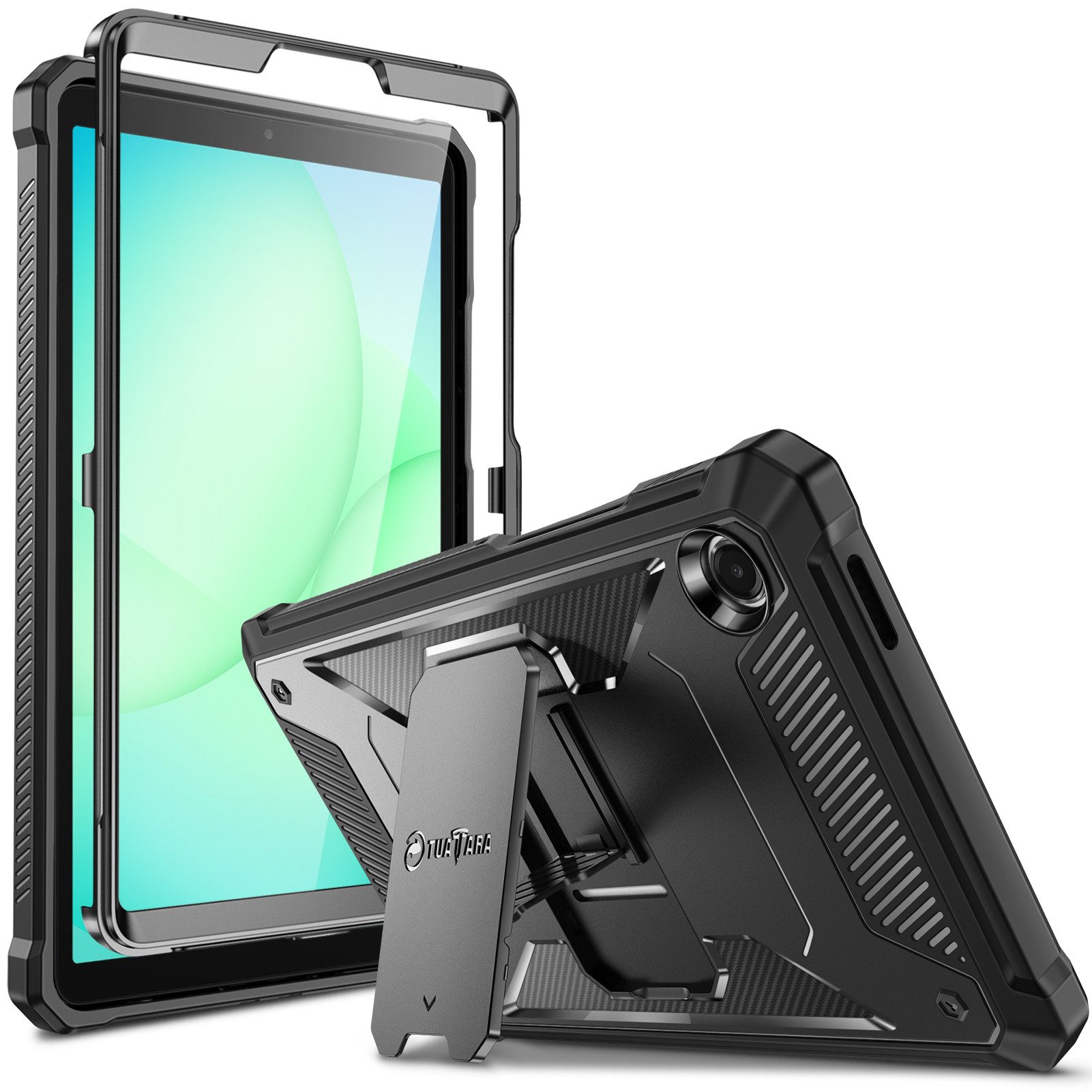 Fintie Tablet-Hülle für Samsung Galaxy Tab A11/Tab A9 8,7 Zoll 2025/2023, Ganzkörper-Rugged Hybrid Stand Schutzhülle mit eingebauter Schutzfolie