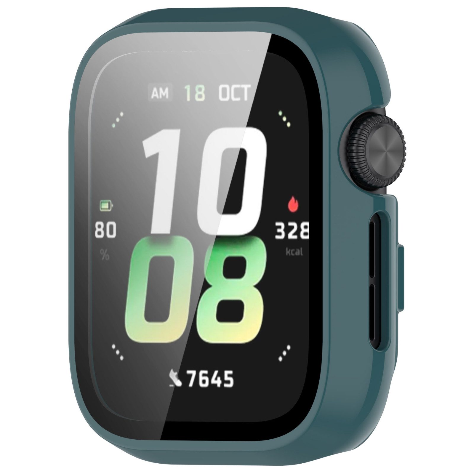 Wigento Smartwatch-Hülle Für Honor Watch 5 Kunststoff PC Smart Watch Hülle + H9 Hart Glas Grün, Schutzhülle aus PC + Hart Glas für Rundumschutz