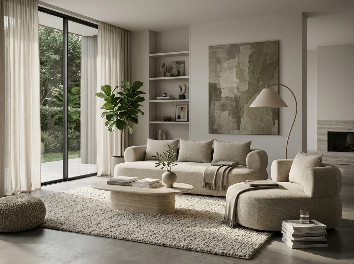 JVmoebel Polstergarnitur Beiges modernes Wohnzimmer-Set 4+1-Sitzer-Sofas großes Sofa Wohnzimmer, (2-tlg), Made in Europa