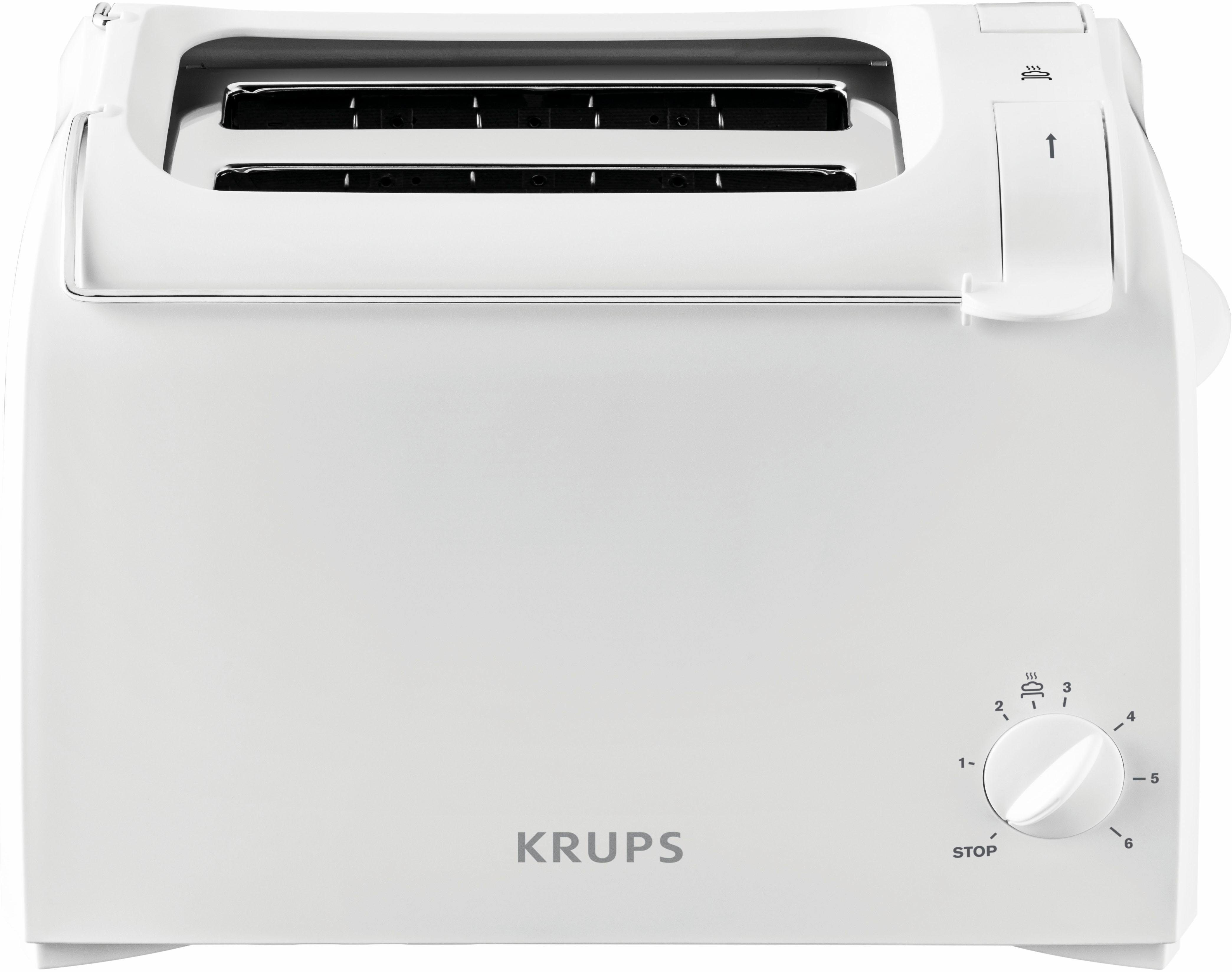 Krups Toaster Pro Aroma KH1511, 2 lange Schlitze, für 2 Scheiben, 700 W