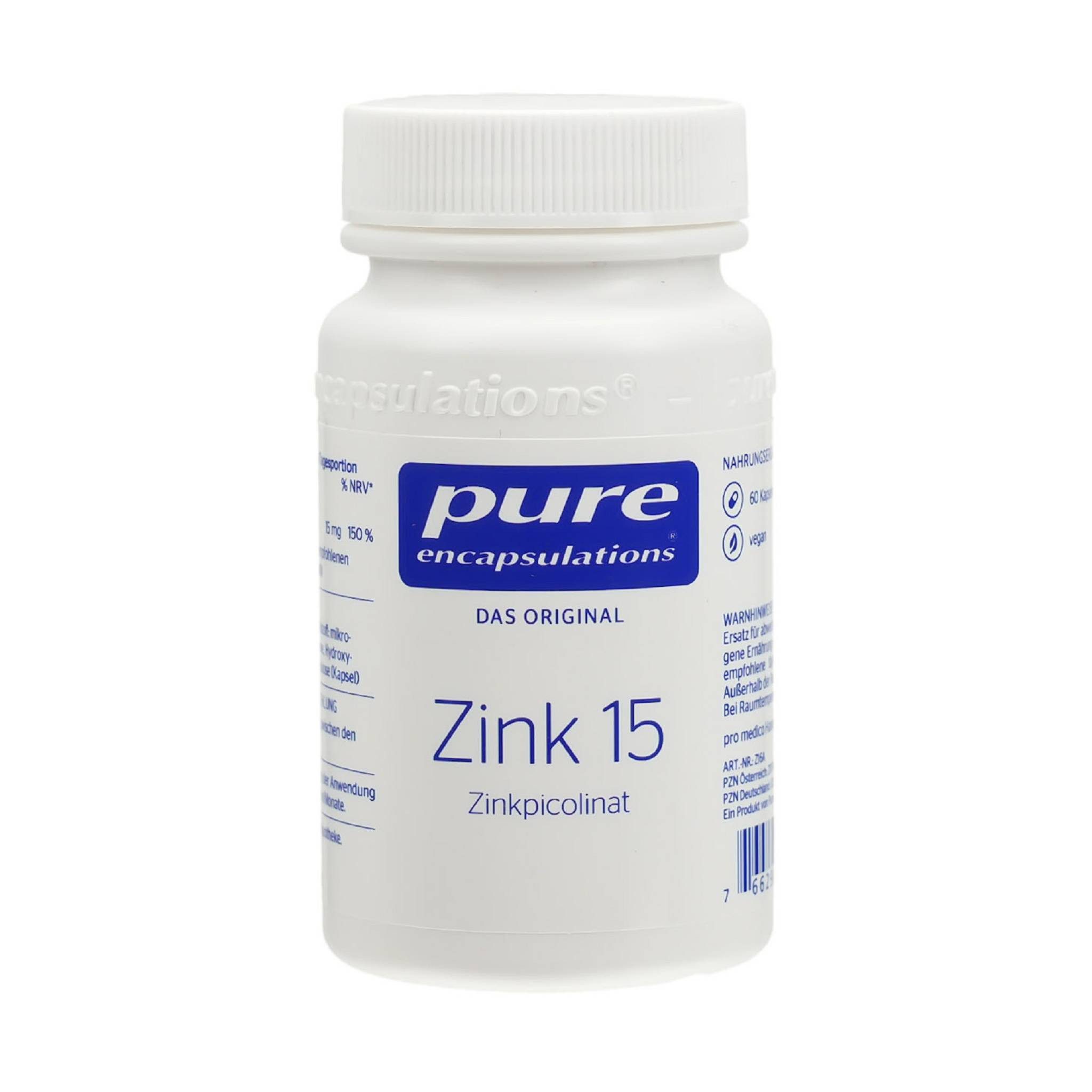 Pure PURE ENCAPSULATIONS Zink 15 Zinkpicolinat Kapseln Kapsel