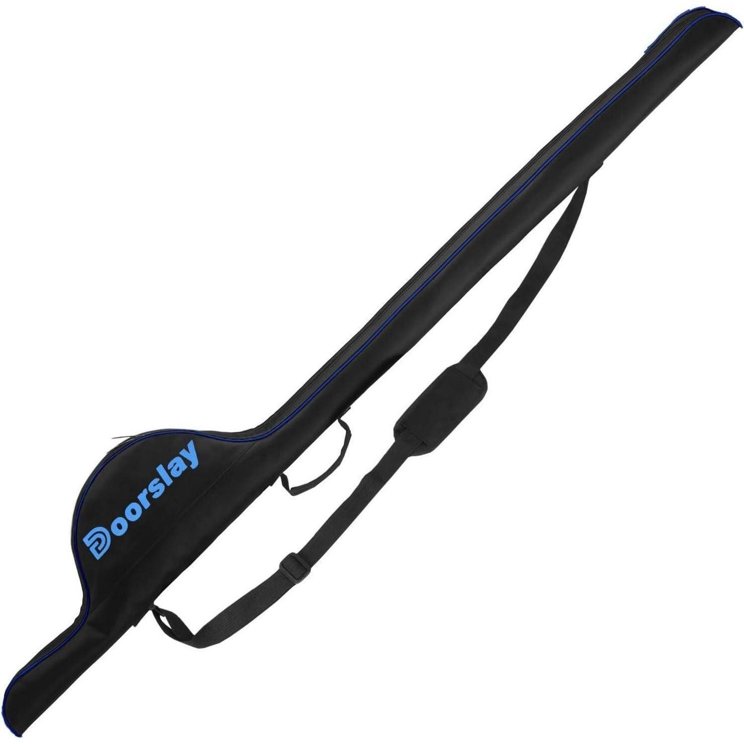 LuxusKollektion Angelrutentasche Angeltasche Rutentasche 160cm Tackle Organizer Schwarz Blau