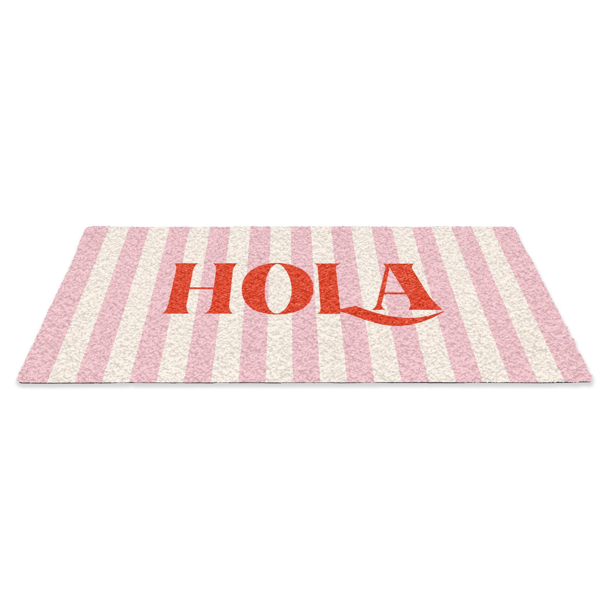 MuchoWow Fußmatte Hola - Zitat - günstig online kaufen