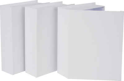 VBS Aufbewahrungsbox Klappdeckel-Box BUCH, 19 cm x 14 cm x 5 cm weiß