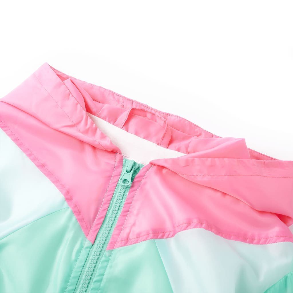 vidaXL Kapuzentop Kinder-Kapuzenjacke mit Reißverschluss Mehrfarbig 116