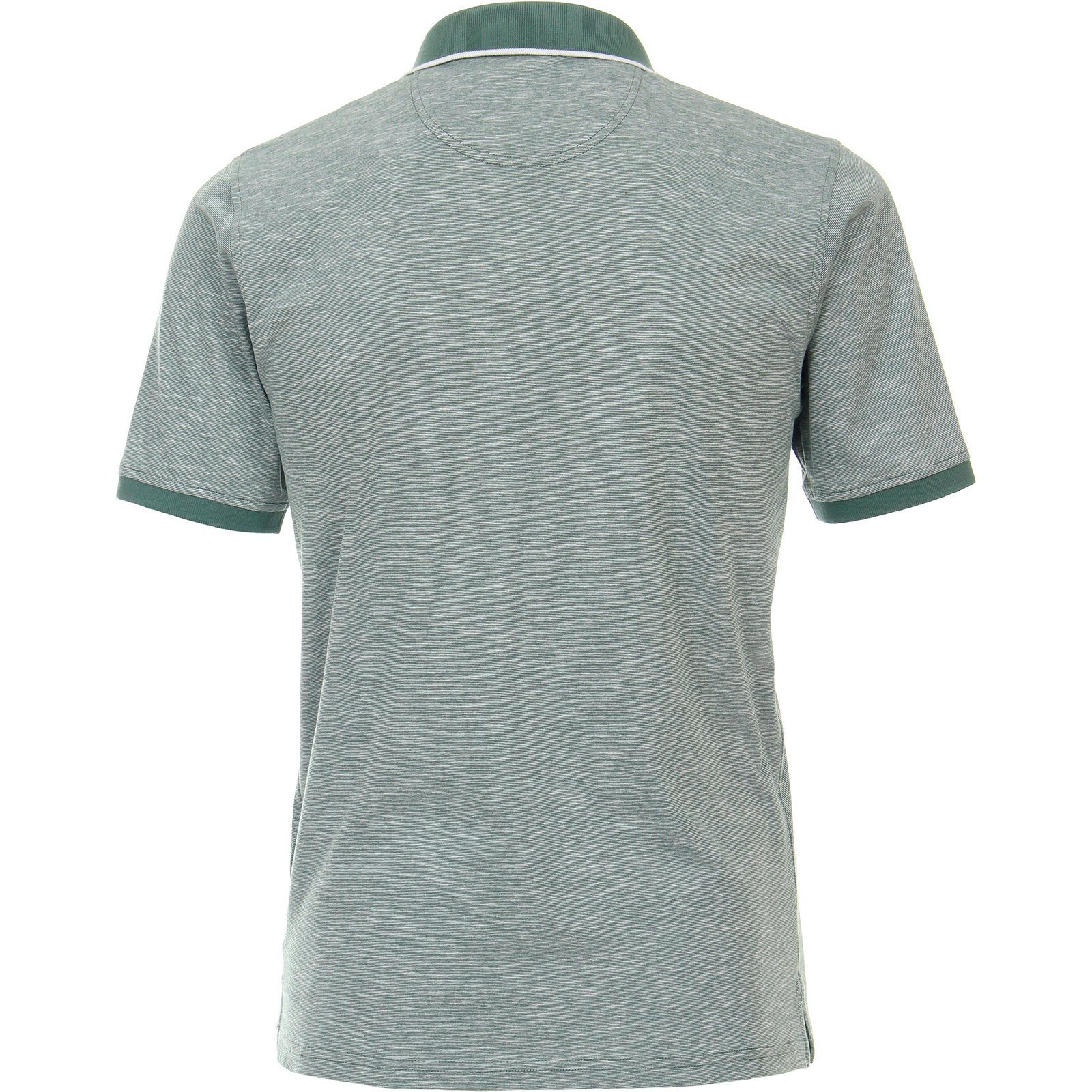 Große CasaModa Melange-Optik Größen grün CASAMODA Poloshirt Poloshirt