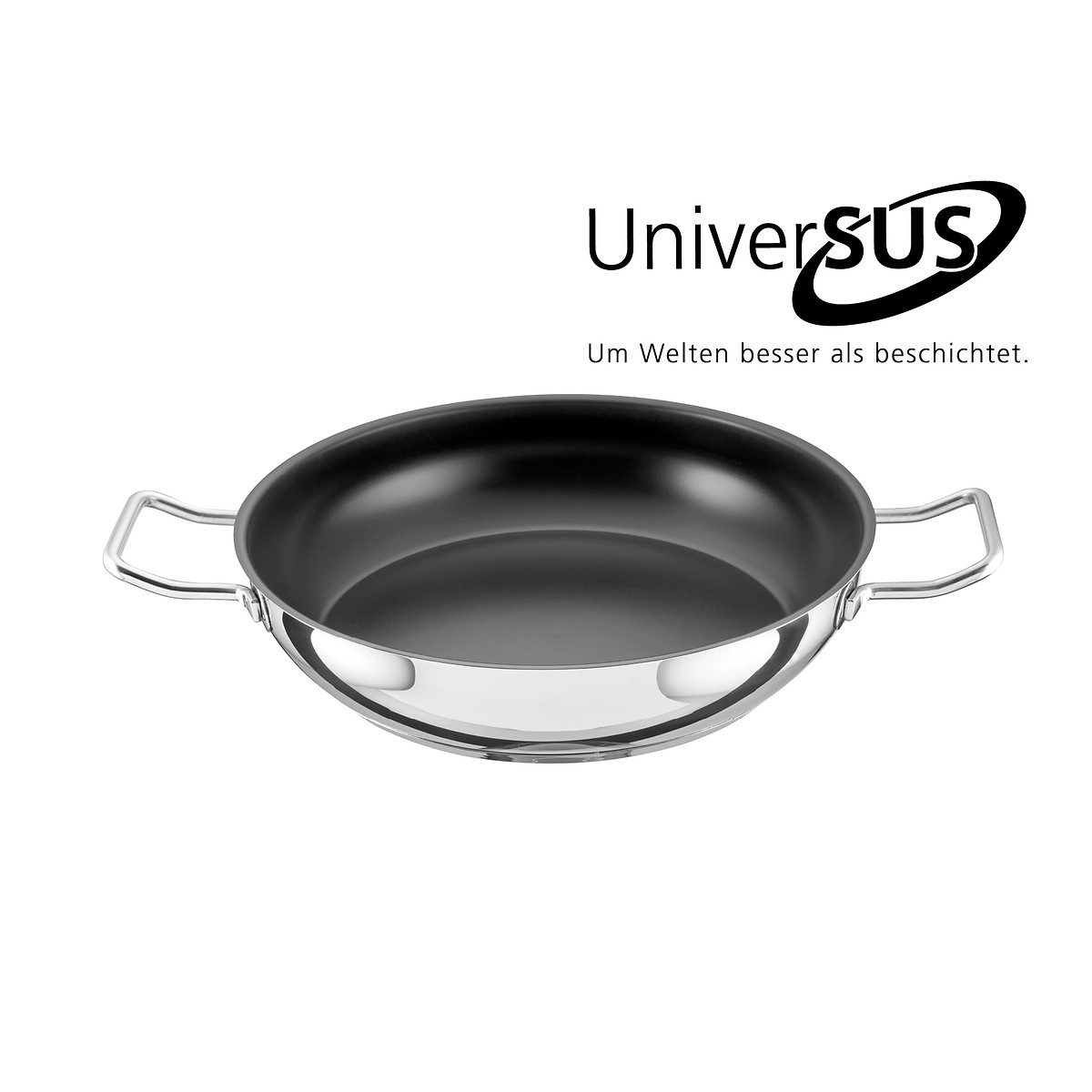 SCHULTE-UFER Schmorpfanne Industar PLUS, Edelstahl (1 x Schmorpfanne), backofen- und spülmaschinengeeignet