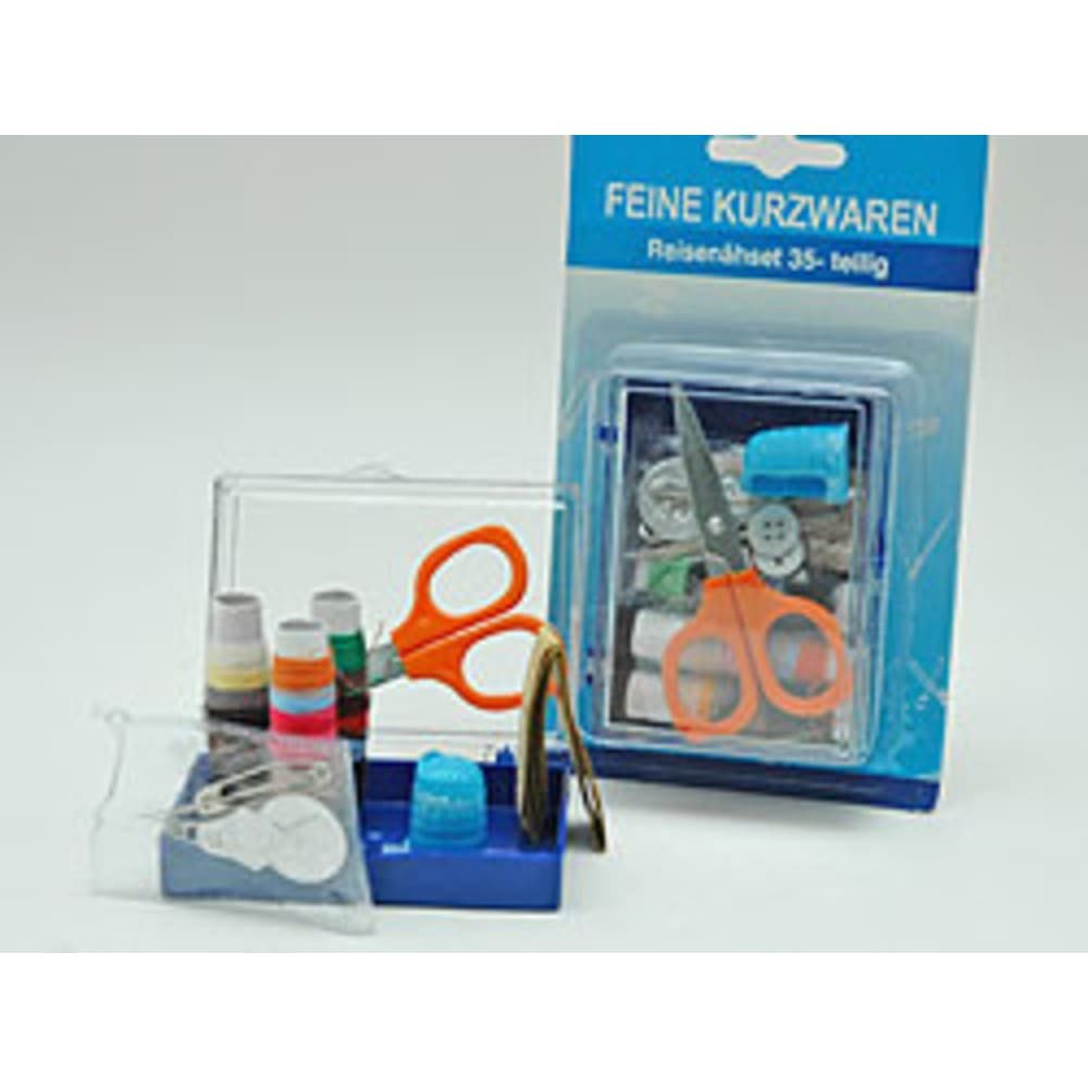 HundB Reisenähset, 35-teilig, in PVC Box Nähgarn, (Set, 35-St., Reisenähset), Nähset Reise-Set Mini-Nähset Nähzeug Reise-Nähkit Handarbeitsset