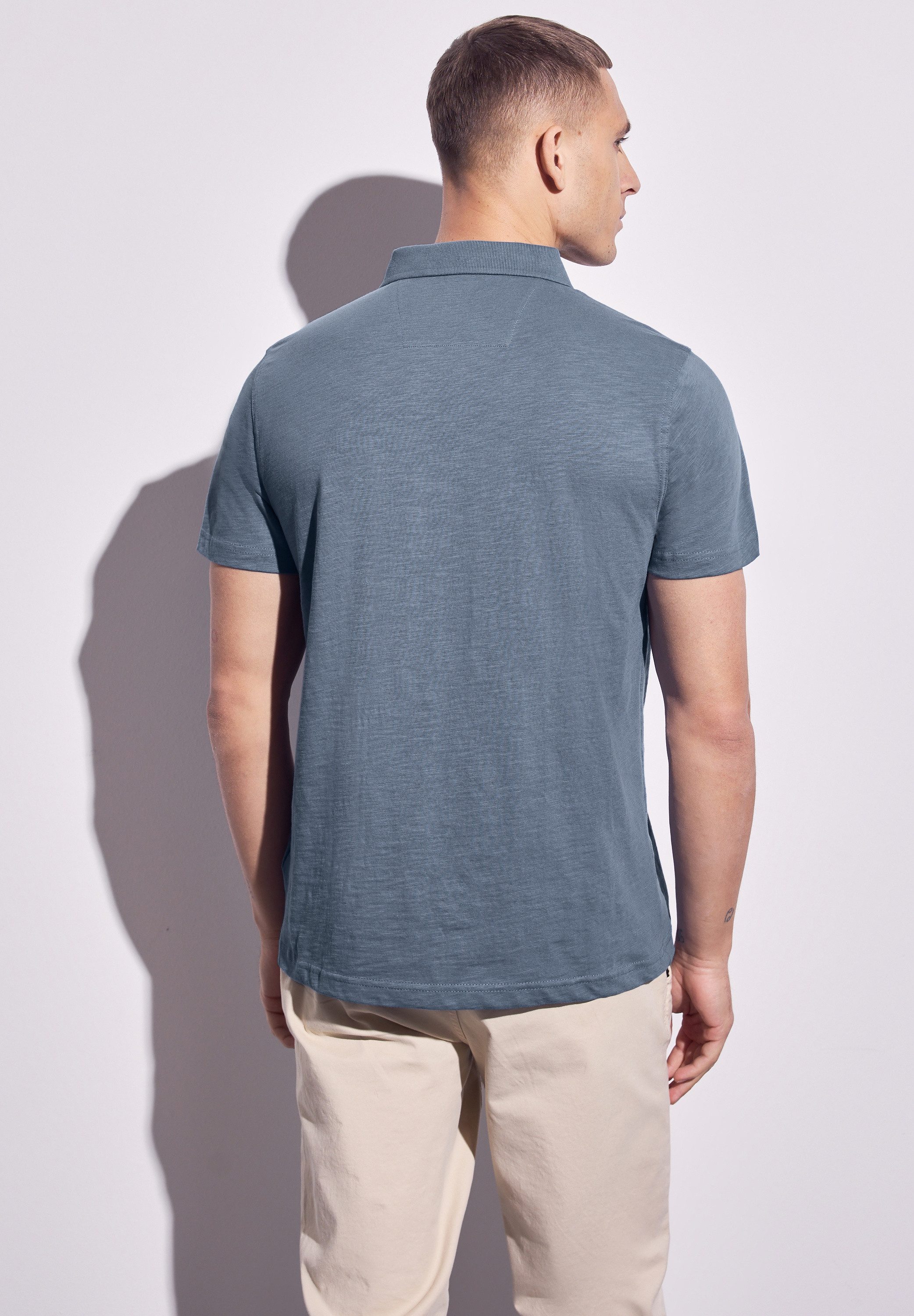 STREET ONE MEN Poloshirt, aus reiner Baumwolle günstig online kaufen