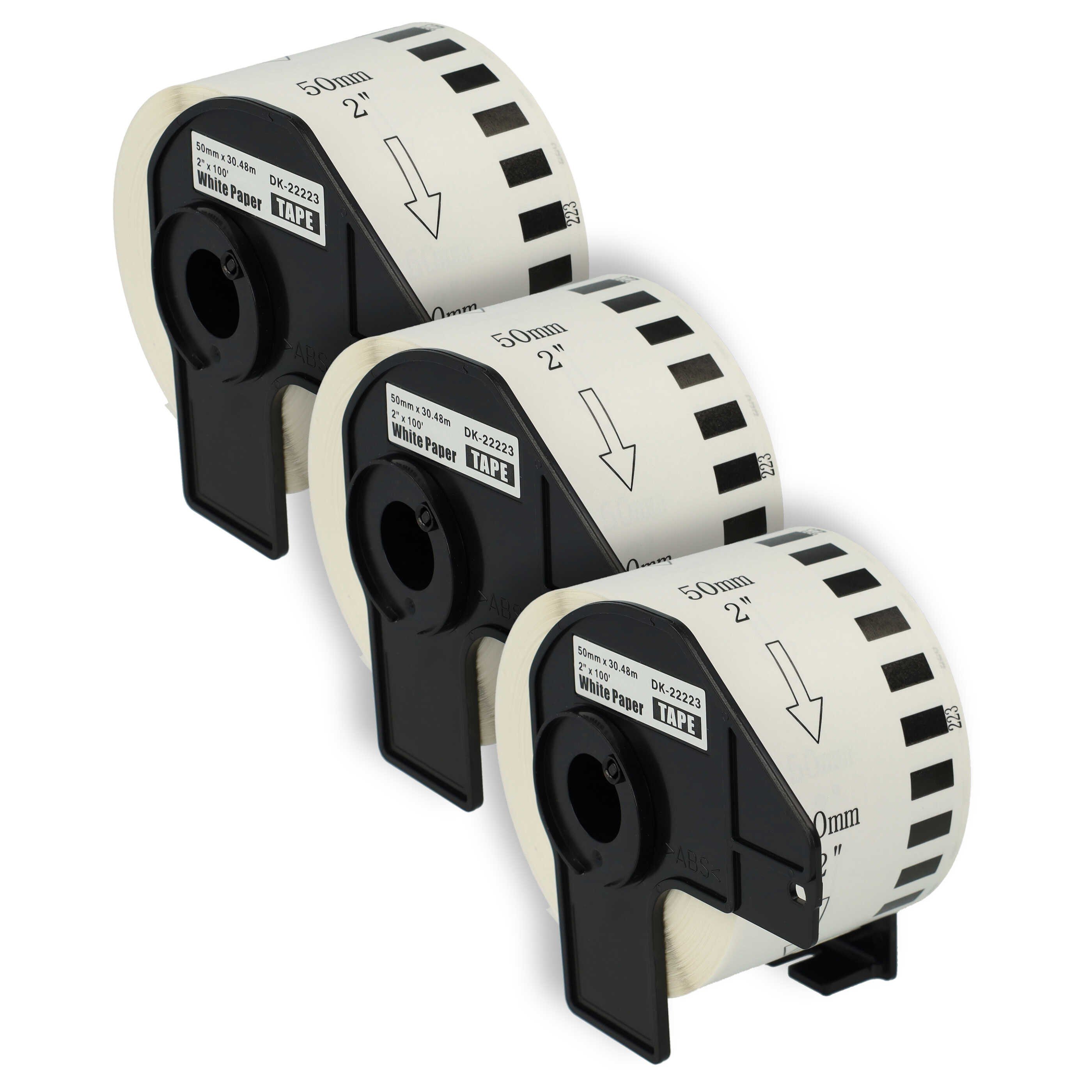 Etikettenpapier passend für Brother PT QL-600G, QL-650, QL-600B, QL650TD, QL-600R