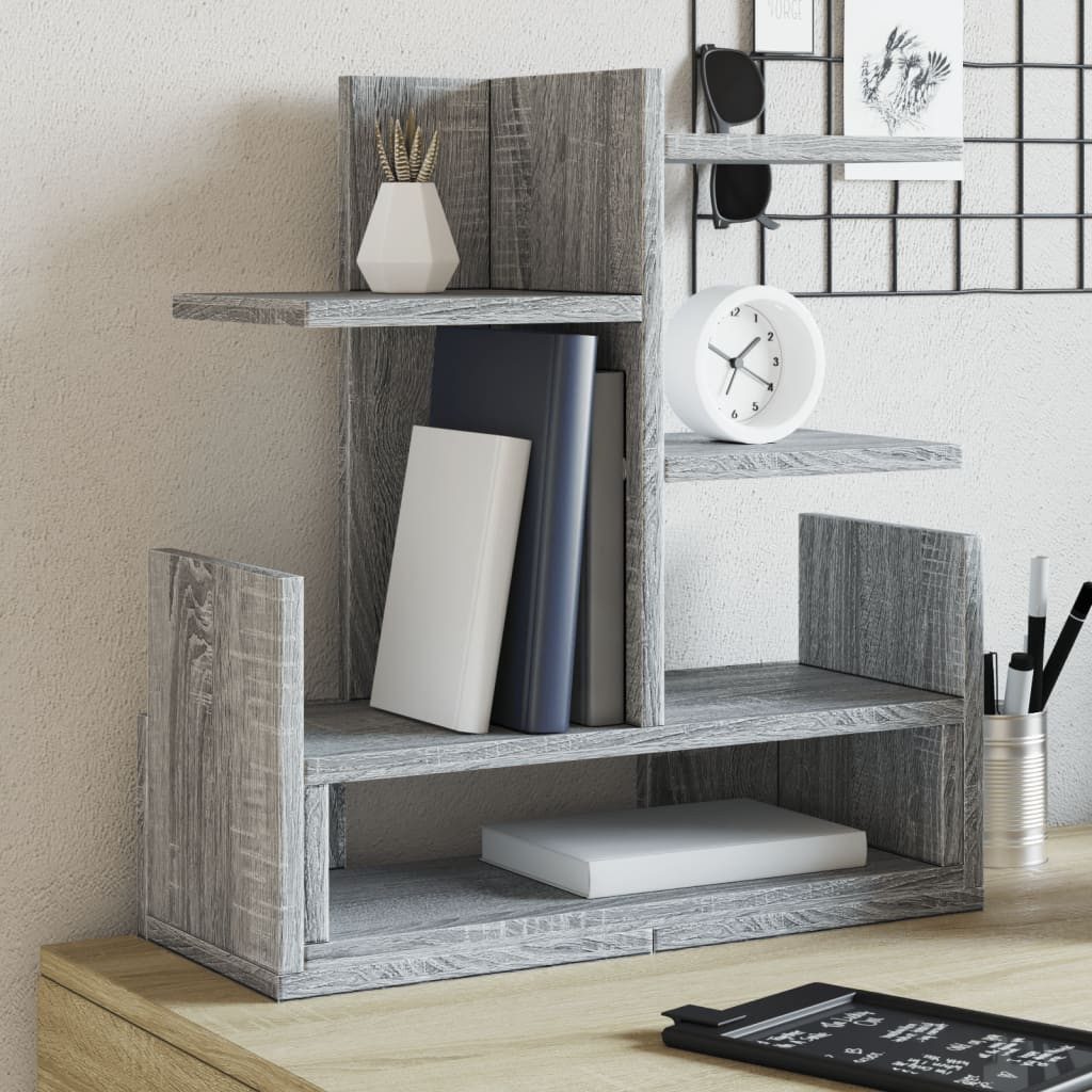 vidaXL Organizer Schreibtisch-Organizer Grau Sonoma 49x20x52,5 cm Holzwerkstoff