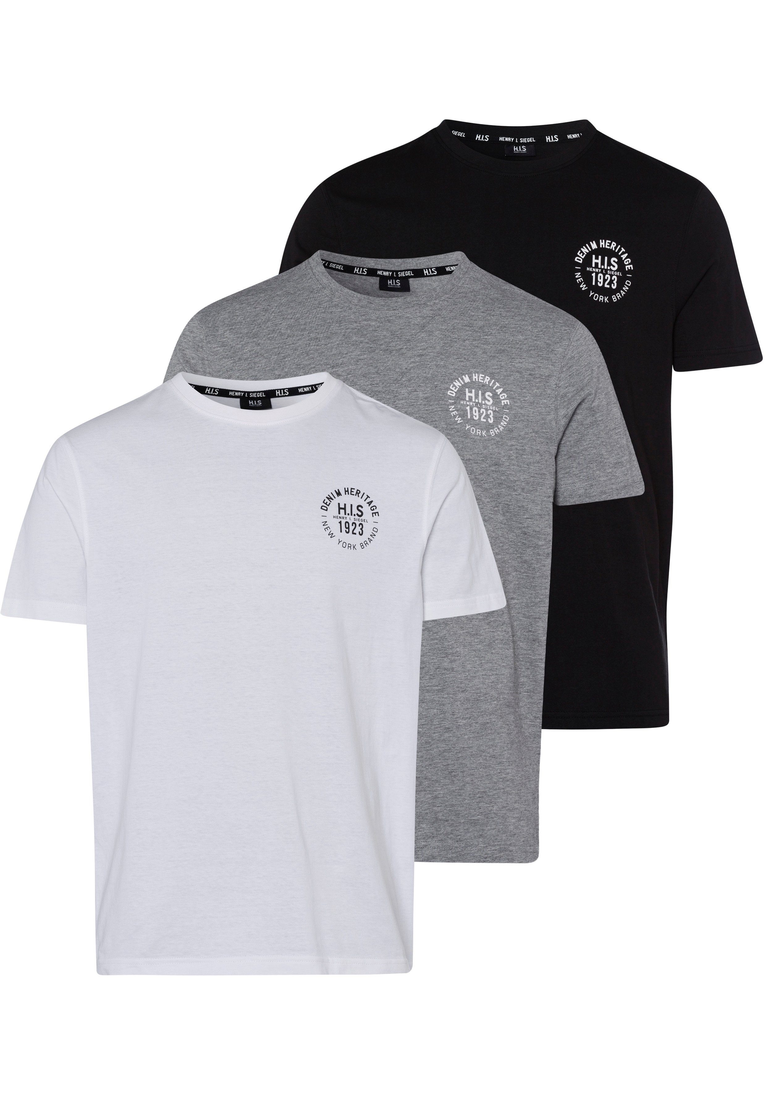 H.I.S T-Shirt (Packung, 3-tlg., 3er-Pack) schmal günstig online kaufen