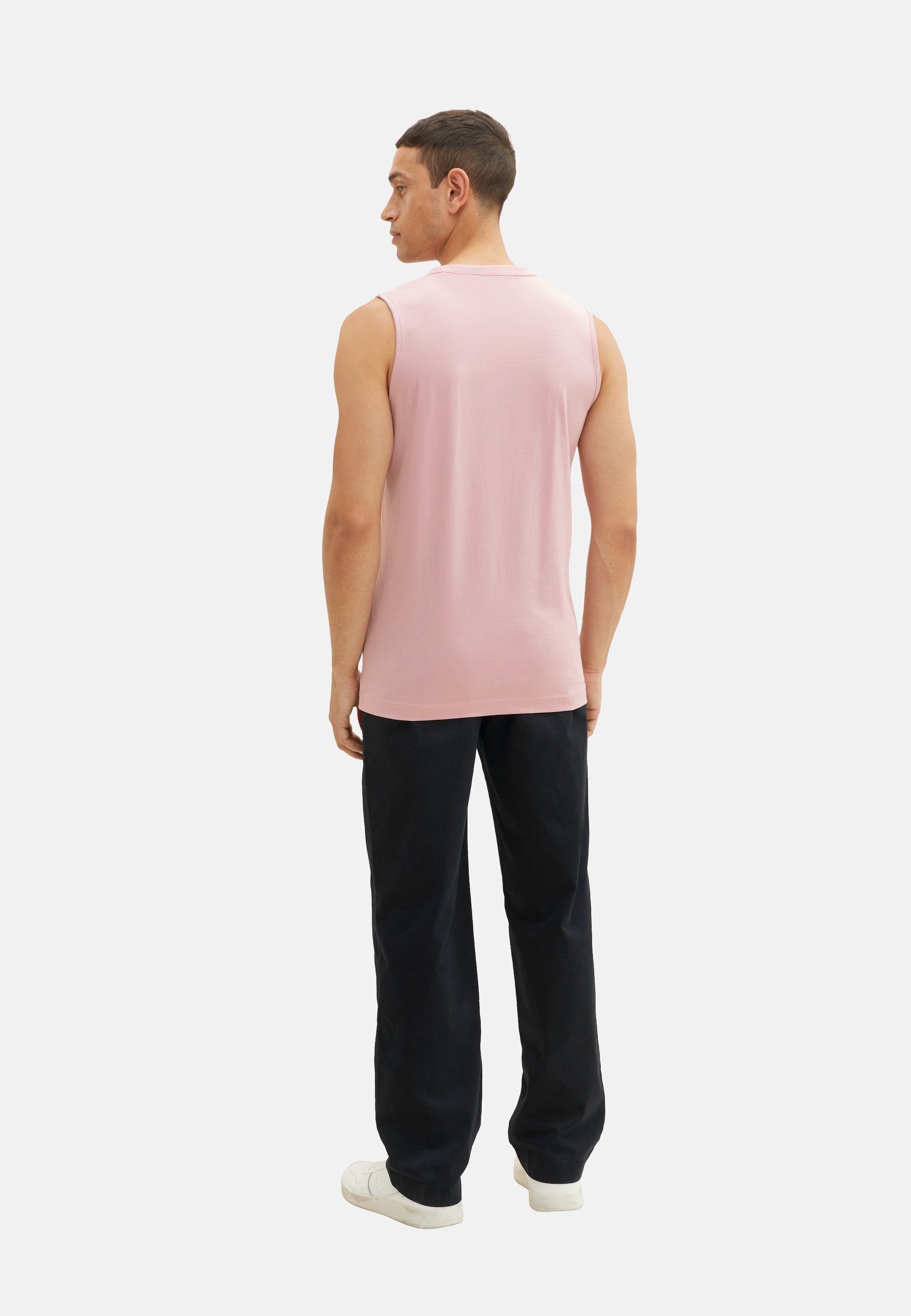 TOM TAILOR ärmelloses T-Shirt pink Tanktop Tank-Top (1-tlg)