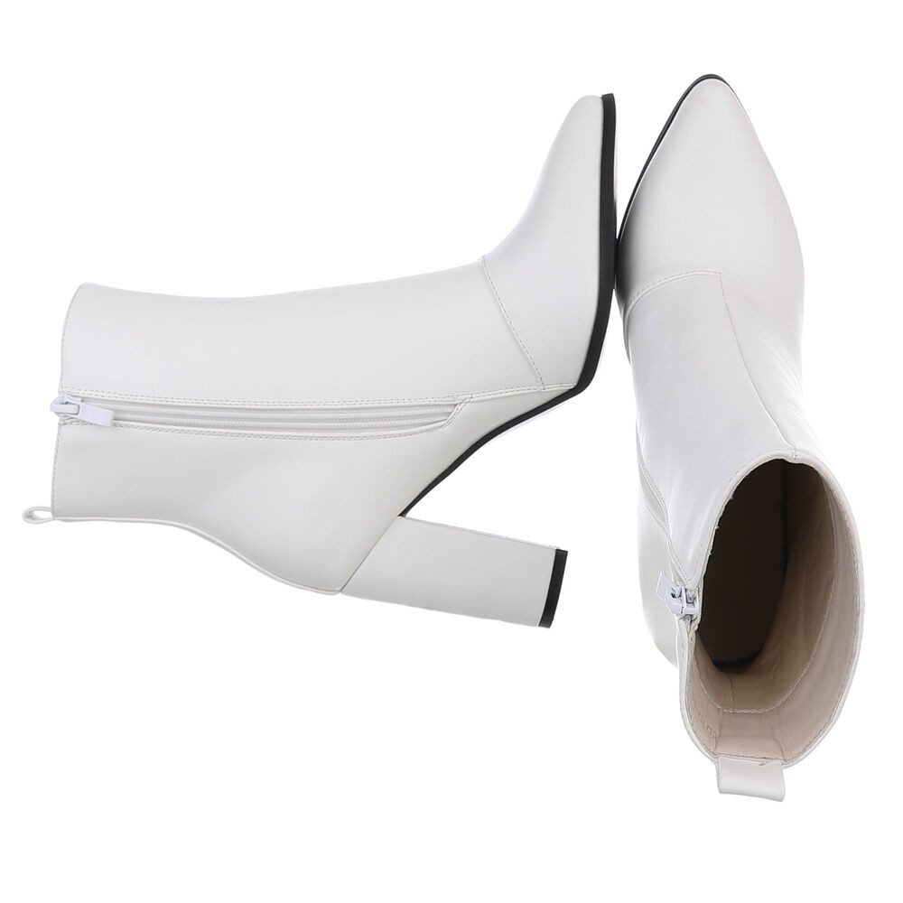 Ital-Design Elegante Stiefeletten mit Blockabsatz für Damen High-Heel-Stief günstig online kaufen