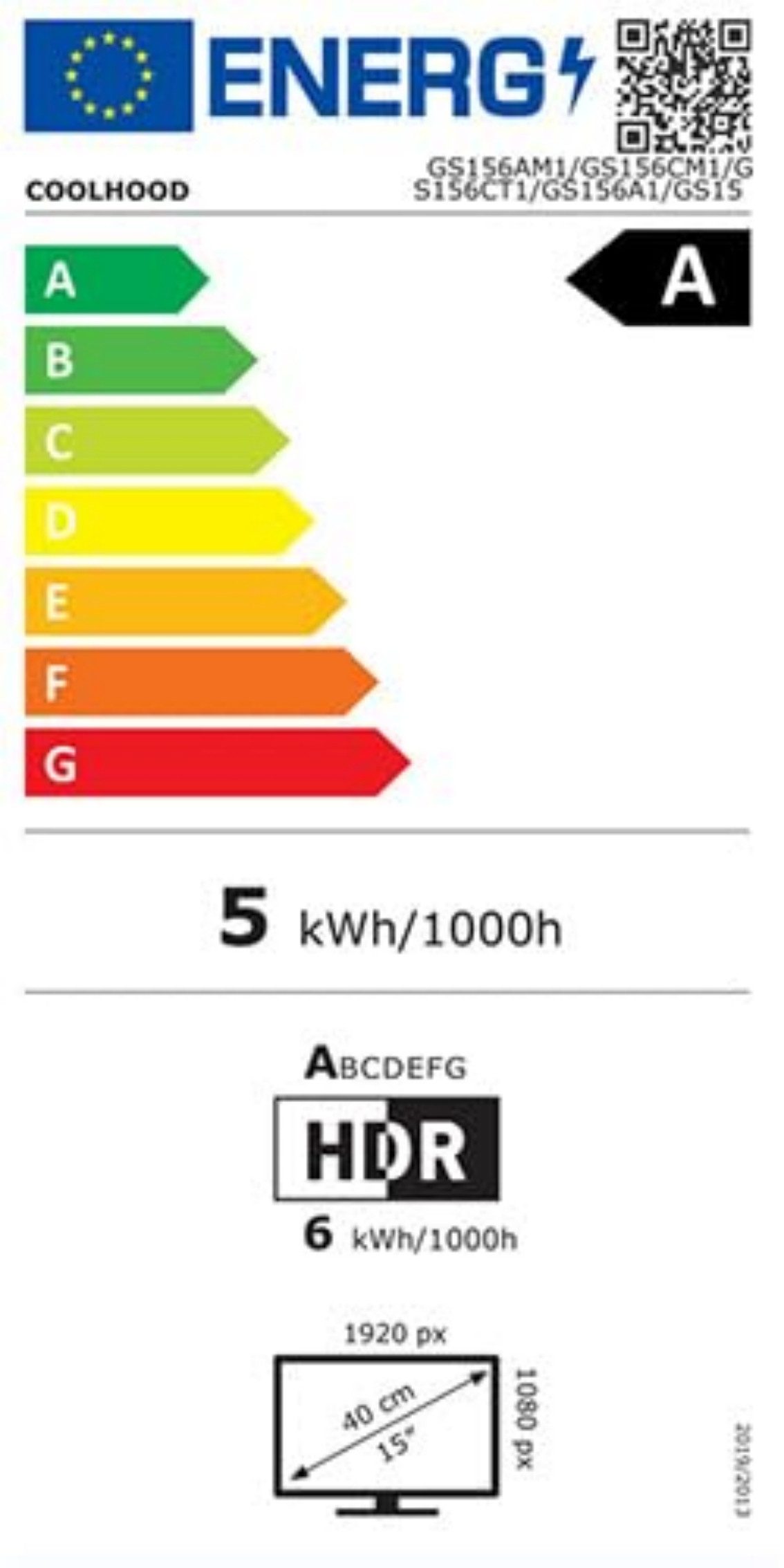 Energieeffizienzklasse: 