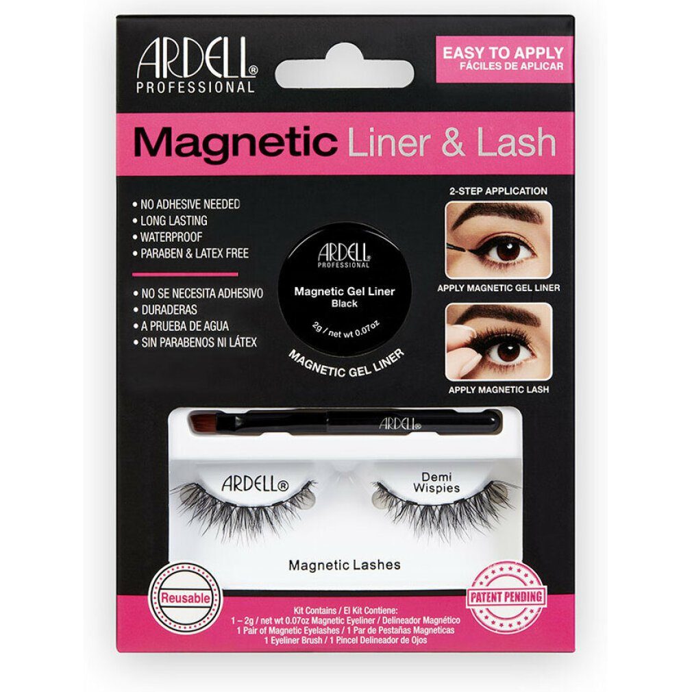ARDELL Einzelwimpern Magnetic Liner & Lash False Eyelashes Demi Wispies