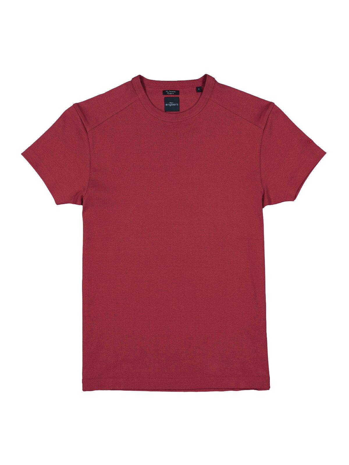 Engbers T-Shirt Herren T-Shirt "My Favorite" organic, Dunkelrot – Bild 5 von 5